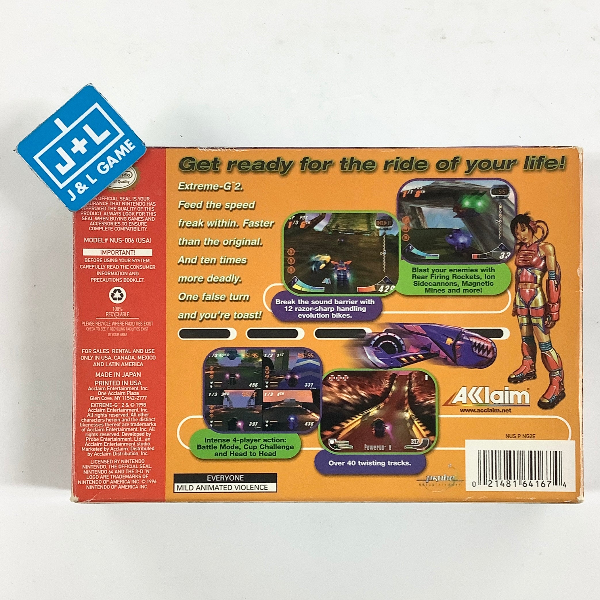 Extreme-G 2 - (N64) Nintendo 64 [Pre-Owned] Video Games Acclaim