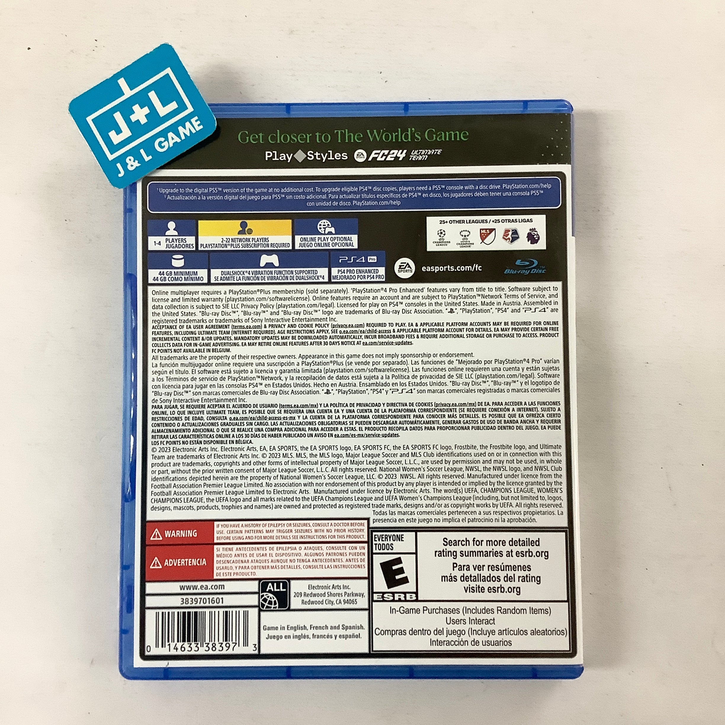 EA SPORTS FC 24 FIFA PS4 / PS5 / XBOX / SWITCH GIOCO FIFA 24 (EU CON ITALIANO