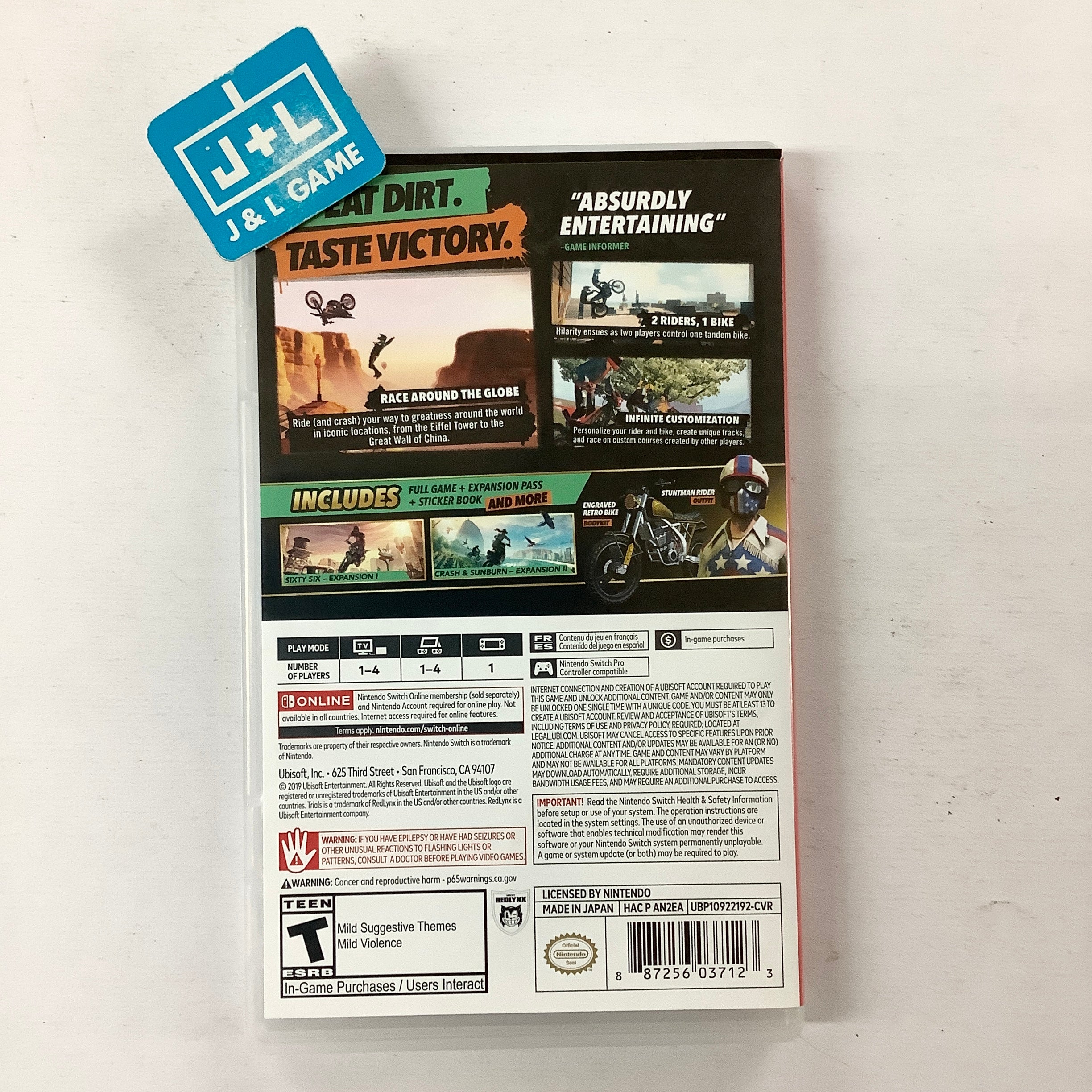 Trials Rising Gold Edition - (NSW) Nintendo Switch [Pre-Owned] Video Games Ubisoft   