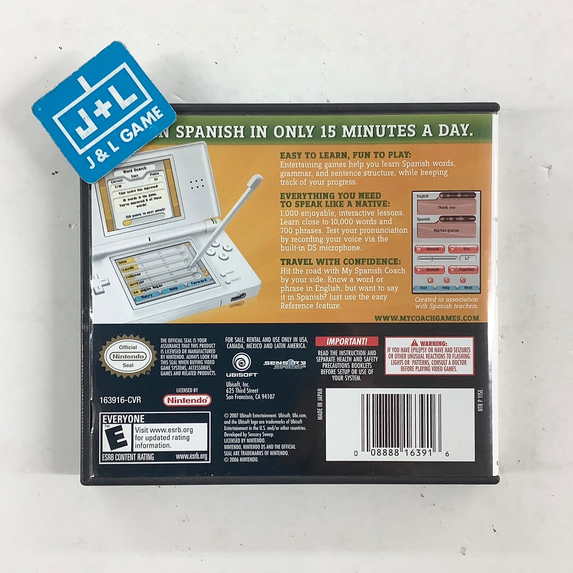 My Spanish Coach - (NDS) Nintendo DS [Pre-Owned] Video Games Ubisoft