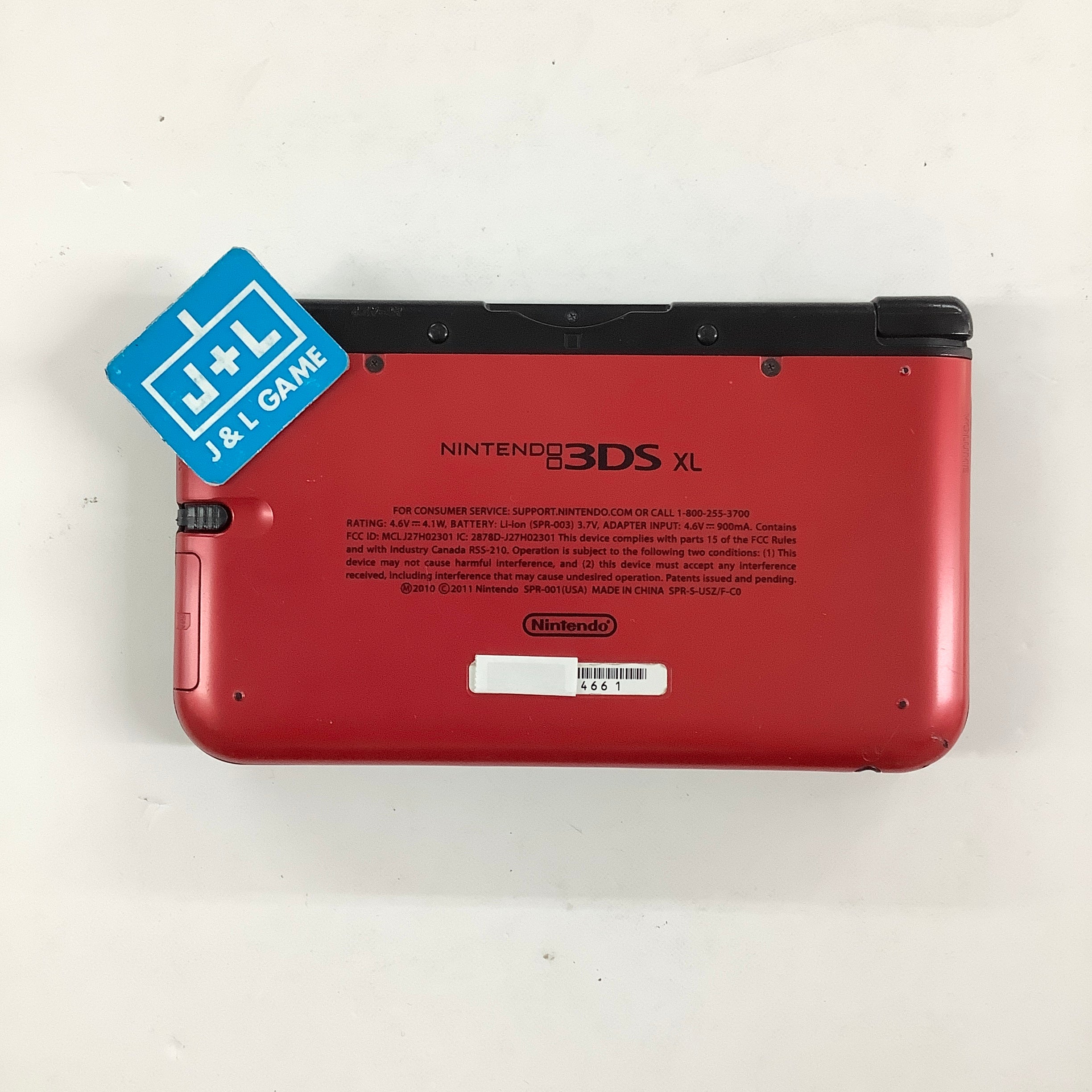 Nintendo 3DS XL Console (Red/Black) - Nintendo 3DS [Pre-Owned]#(4661)