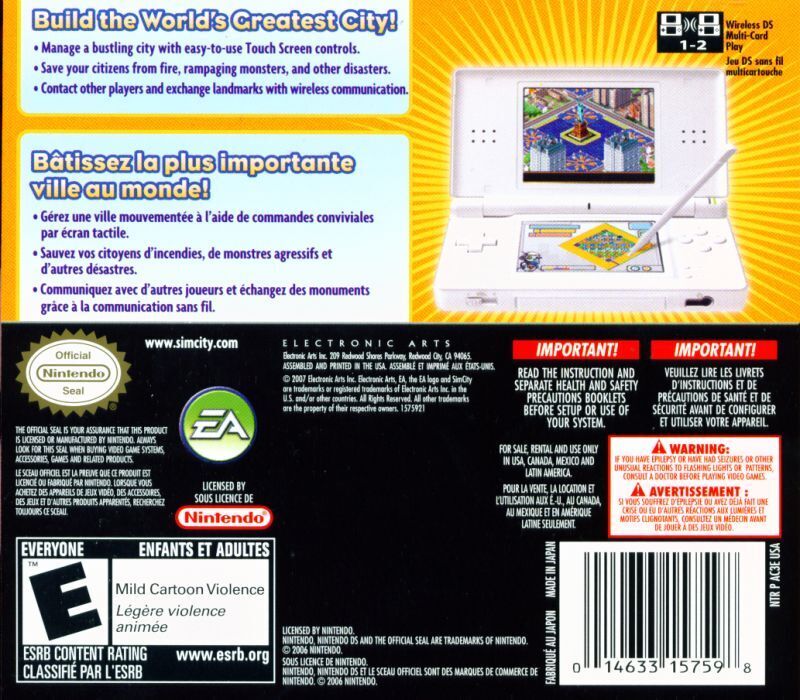 SimCity DS - (NDS) Nintendo DS [Pre-Owned]