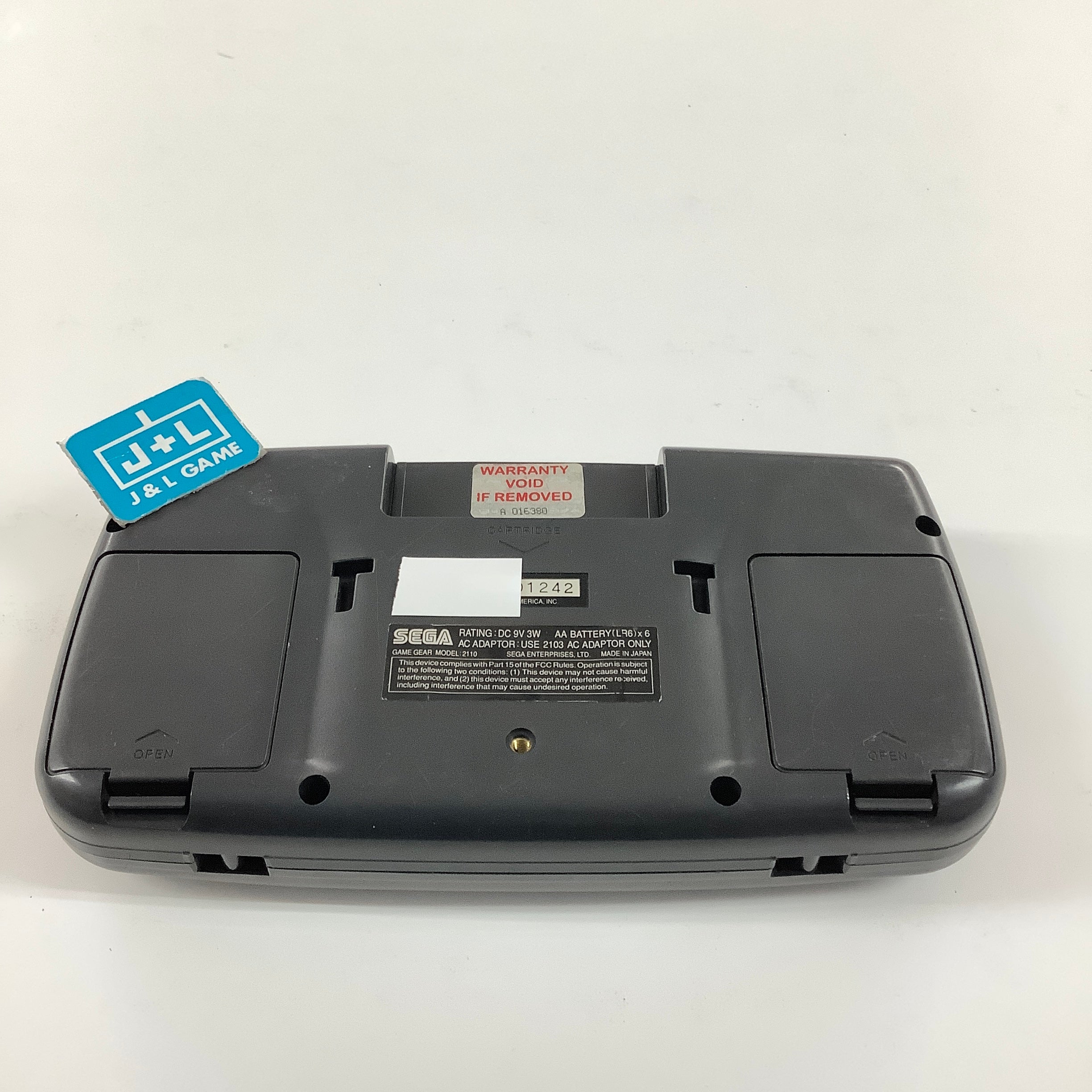 Sega Game Gear Portable Video Game System (Black) - (SGG) SEGA GameGear [Pre-Owned]