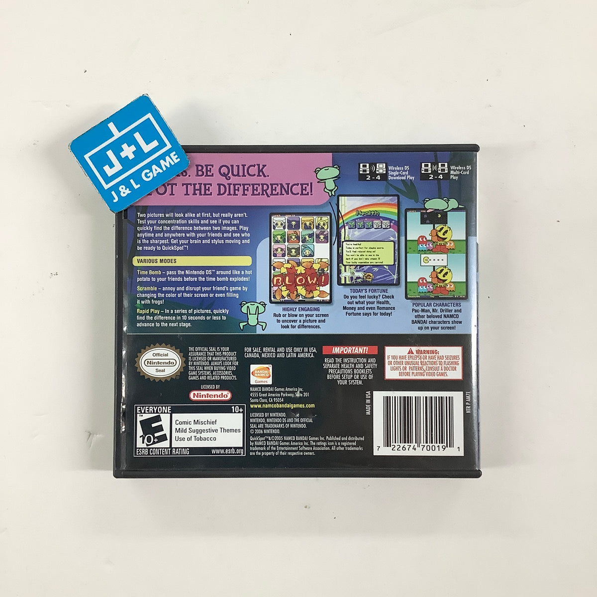 QuickSpot - (NDS) Nintendo DS [Pre-Owned] Video Games Namco Bandai Games