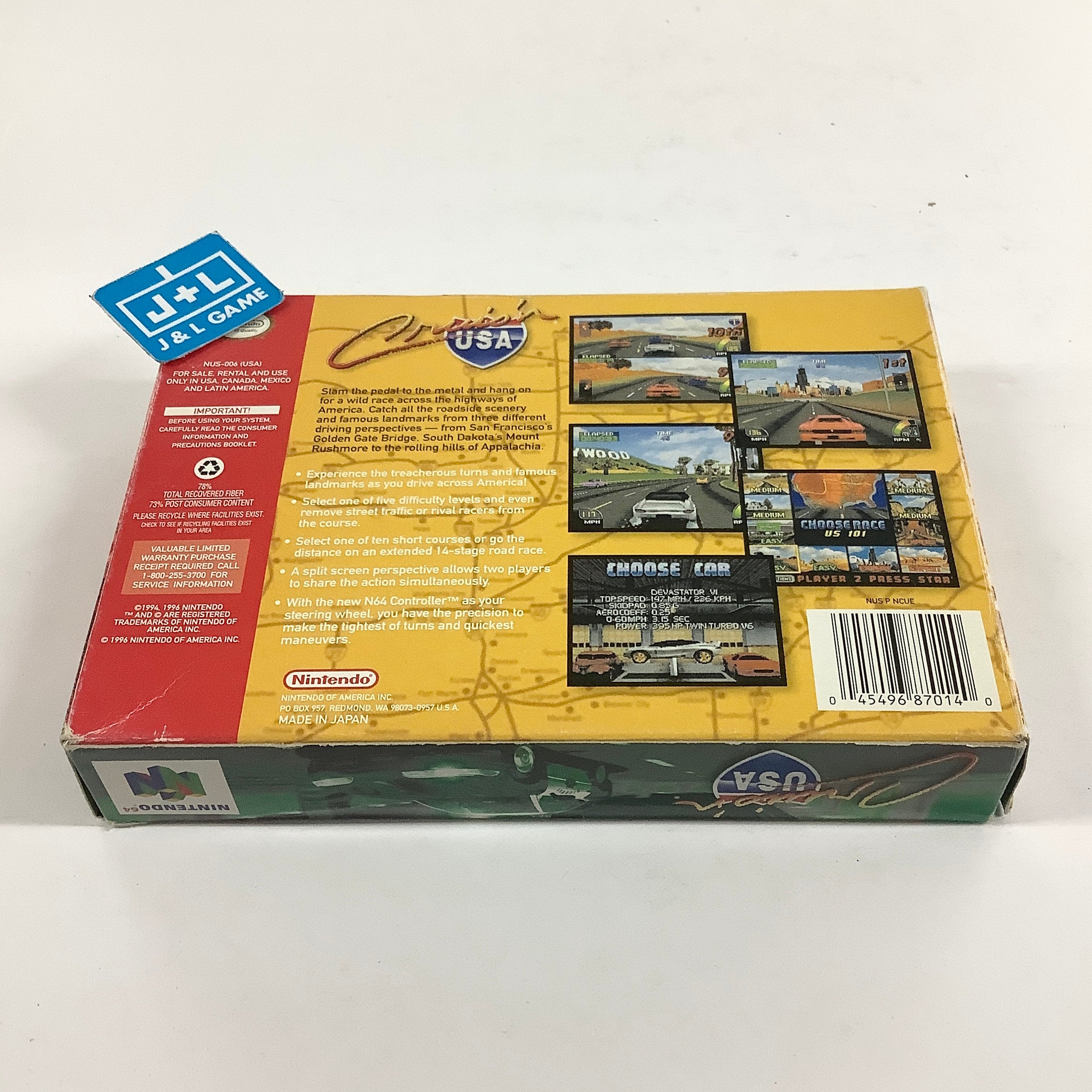 Cruis'n USA - (N64) Nintendo 64 [Pre-Owned] Video Games Nintendo