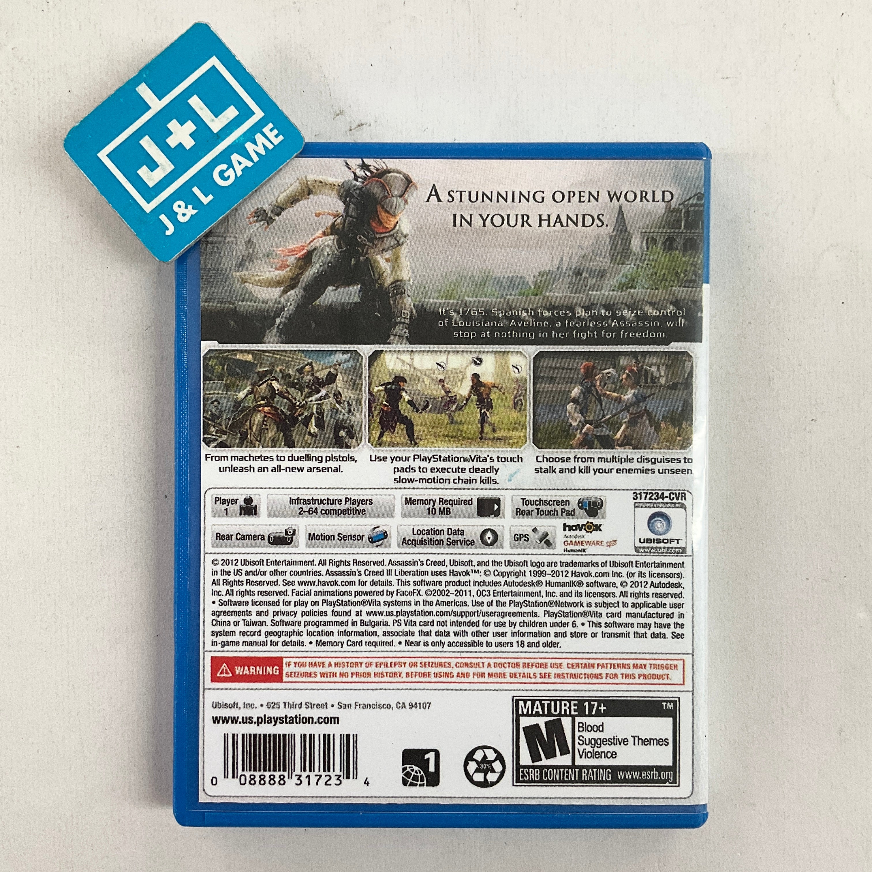 Assassin's Creed III: Liberation - (PSV) PlayStation Vita [Pre-Owned] Video Games Ubisoft