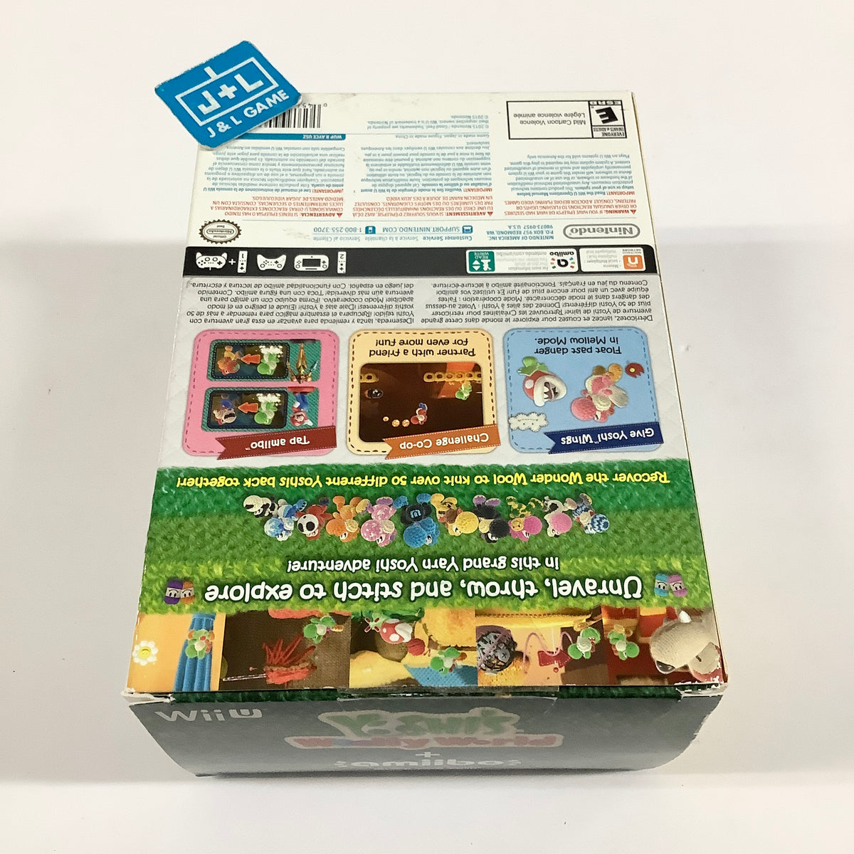 Yoshi's Woolly World + Green Yarn Yoshi amiibo - Nintendo Wii U [Pre-Owned]