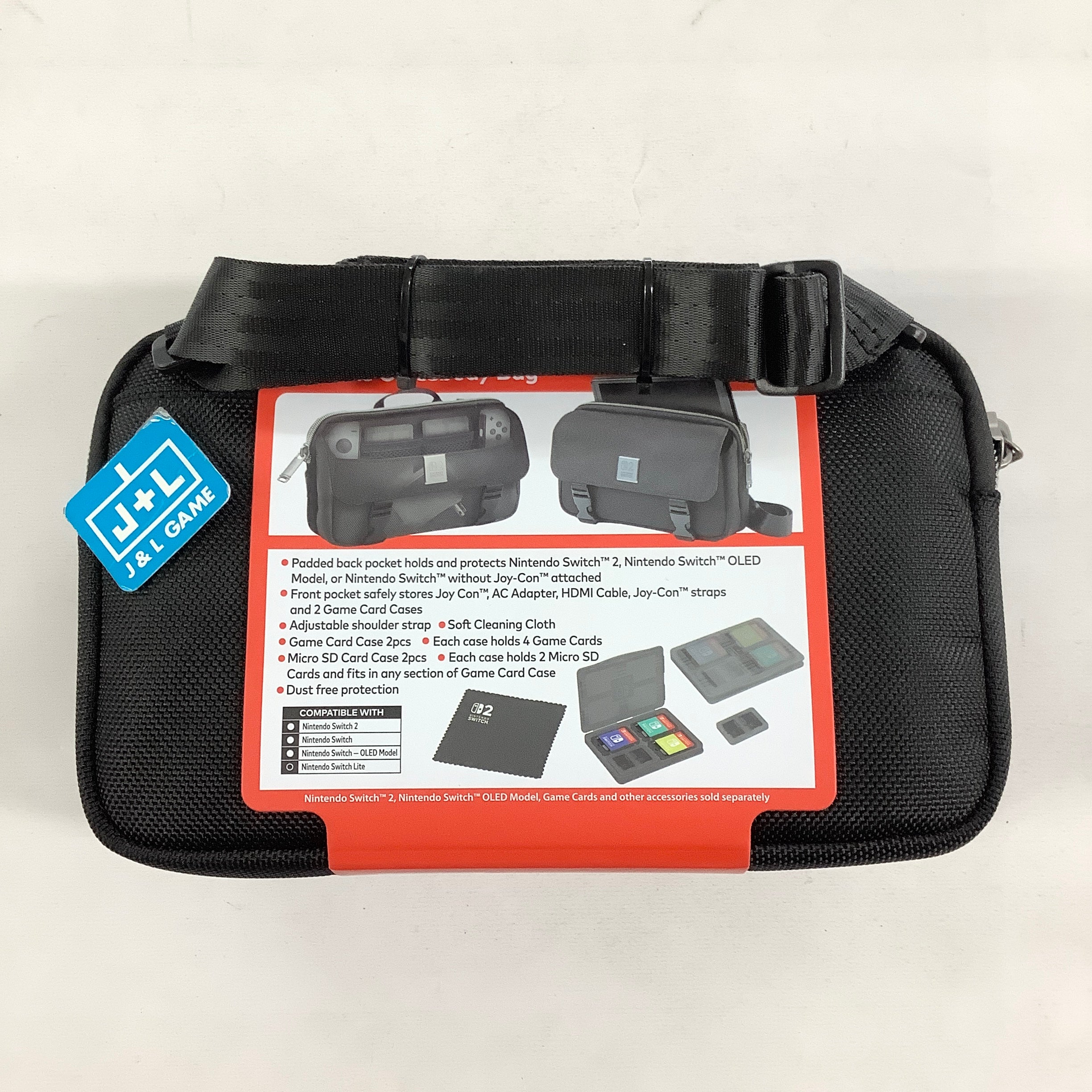 RDS Industries Game Traveler Deluxe Horizontal Crossbody Bag - (NS2) Nintendo Switch 2 Accessories Game Traveler