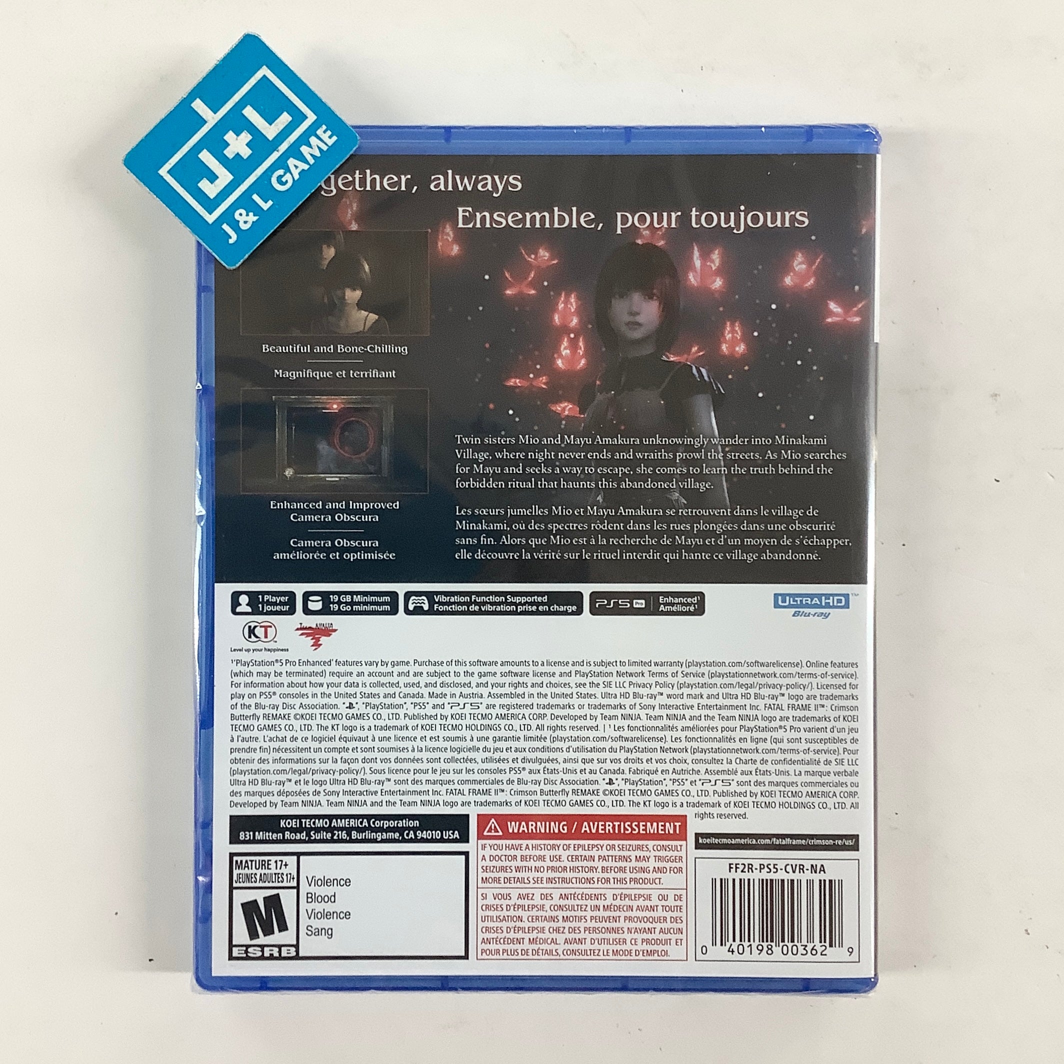 Fatal Frame II: Crimson Butterfly REMAKE - (PS5) PlayStation 5 Video Games KT
