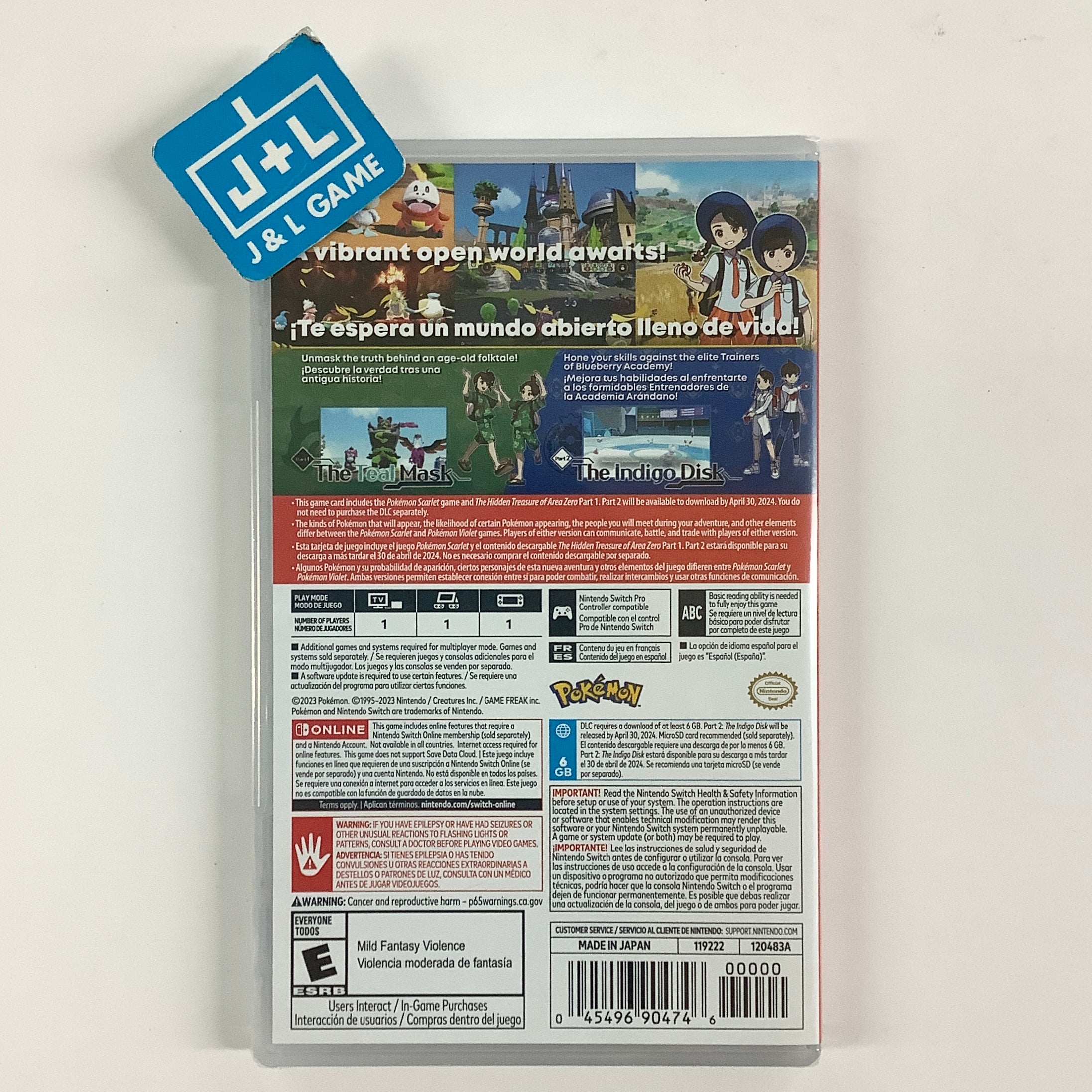 Pokémon Scarlet + The Hidden Treasure of Area Zero Bundle - (NSW) Nintendo Switch Video Games Nintendo