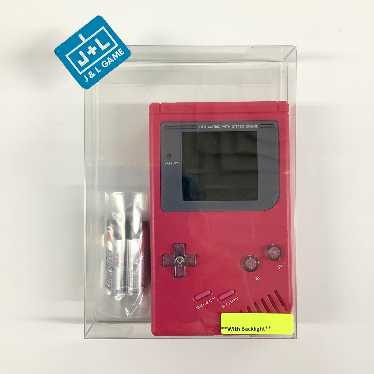 Nintendo Game Boy (Pink With Backlight) - (GB) Game Boy [Pre-Owned] Consoles Nintendo