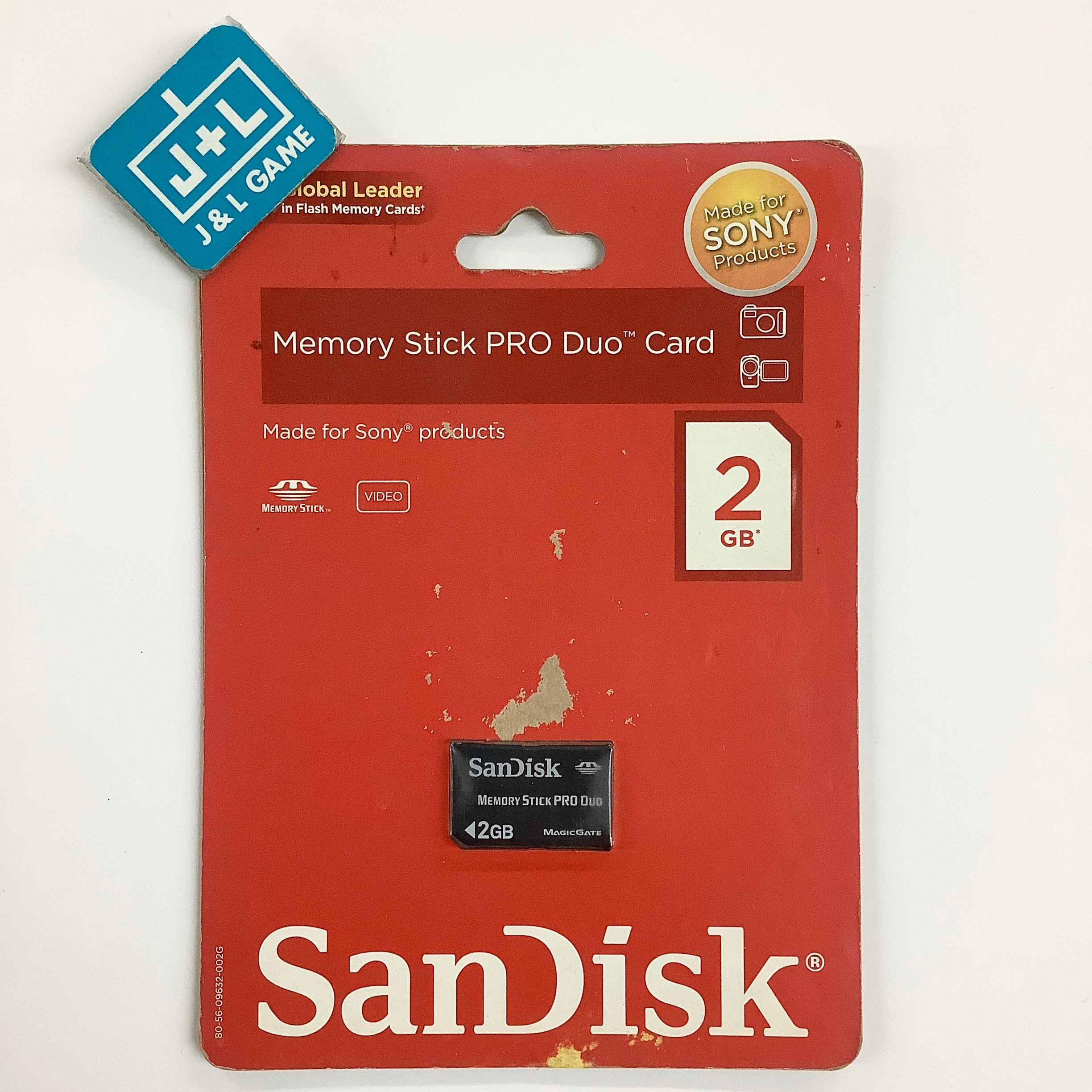 SanDisk 2 GB MemoryStick Pro Duo - SONY PSP ACCESSORIES SanDisk