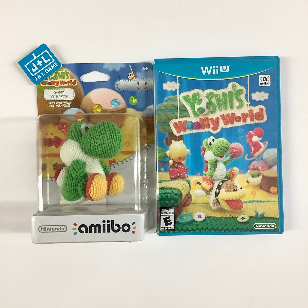 Yoshi's Woolly World + Green Yarn Yoshi amiibo - Nintendo Wii U [Pre-Owned]
