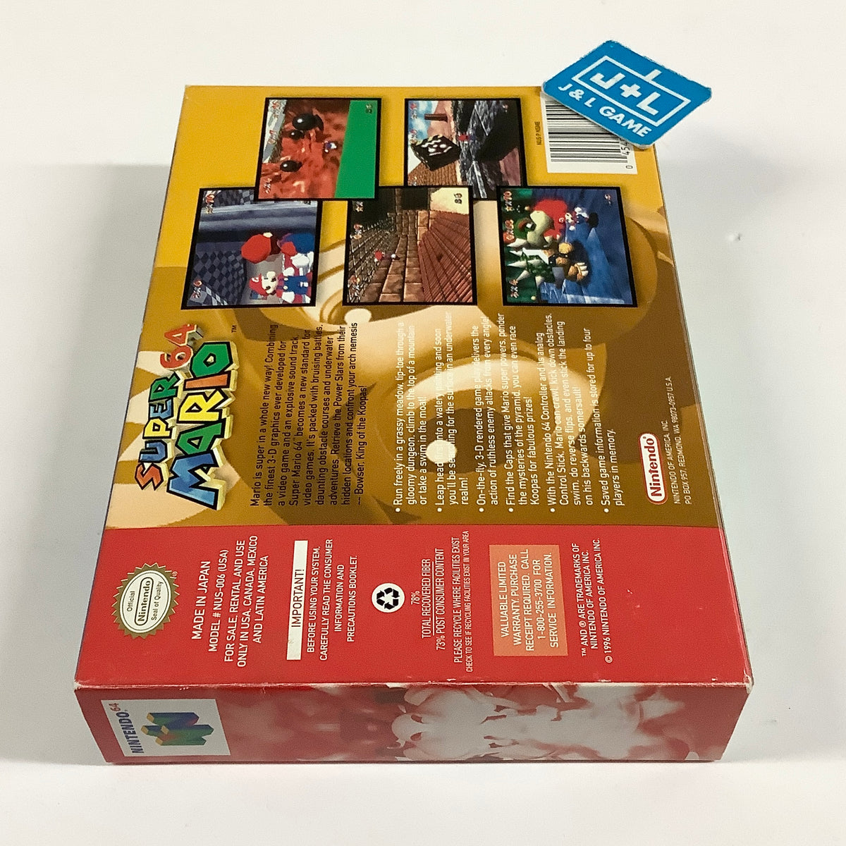 Super Mario 64 - (N64) Nintendo 64 [Pre-Owned] Video Games Nintendo