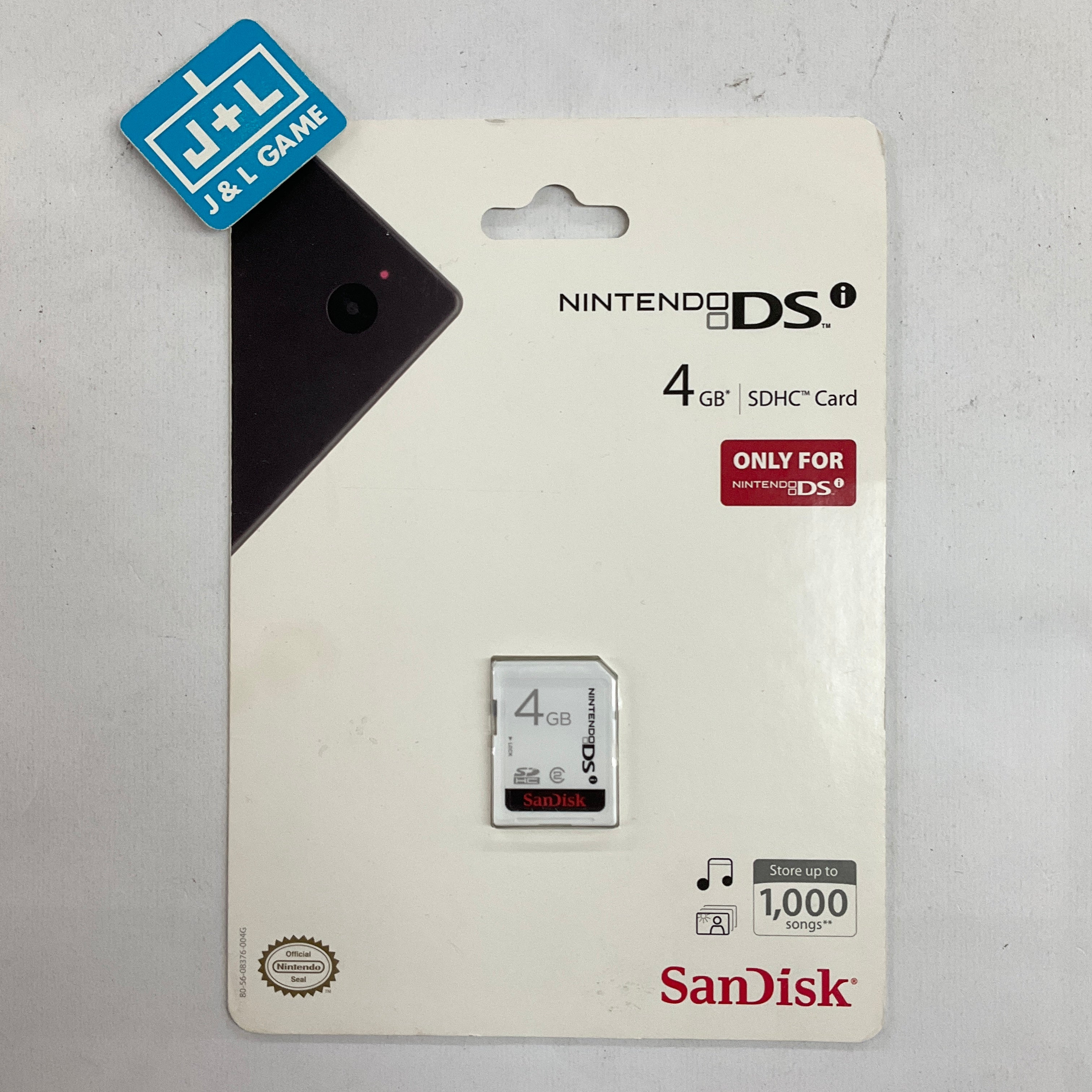 SanDisk 4 GB Nintendo DSi Secure Digital High Capacity (SDHC) Memory Card - (NDS) Nintendo DS Personal Computer SanDisk