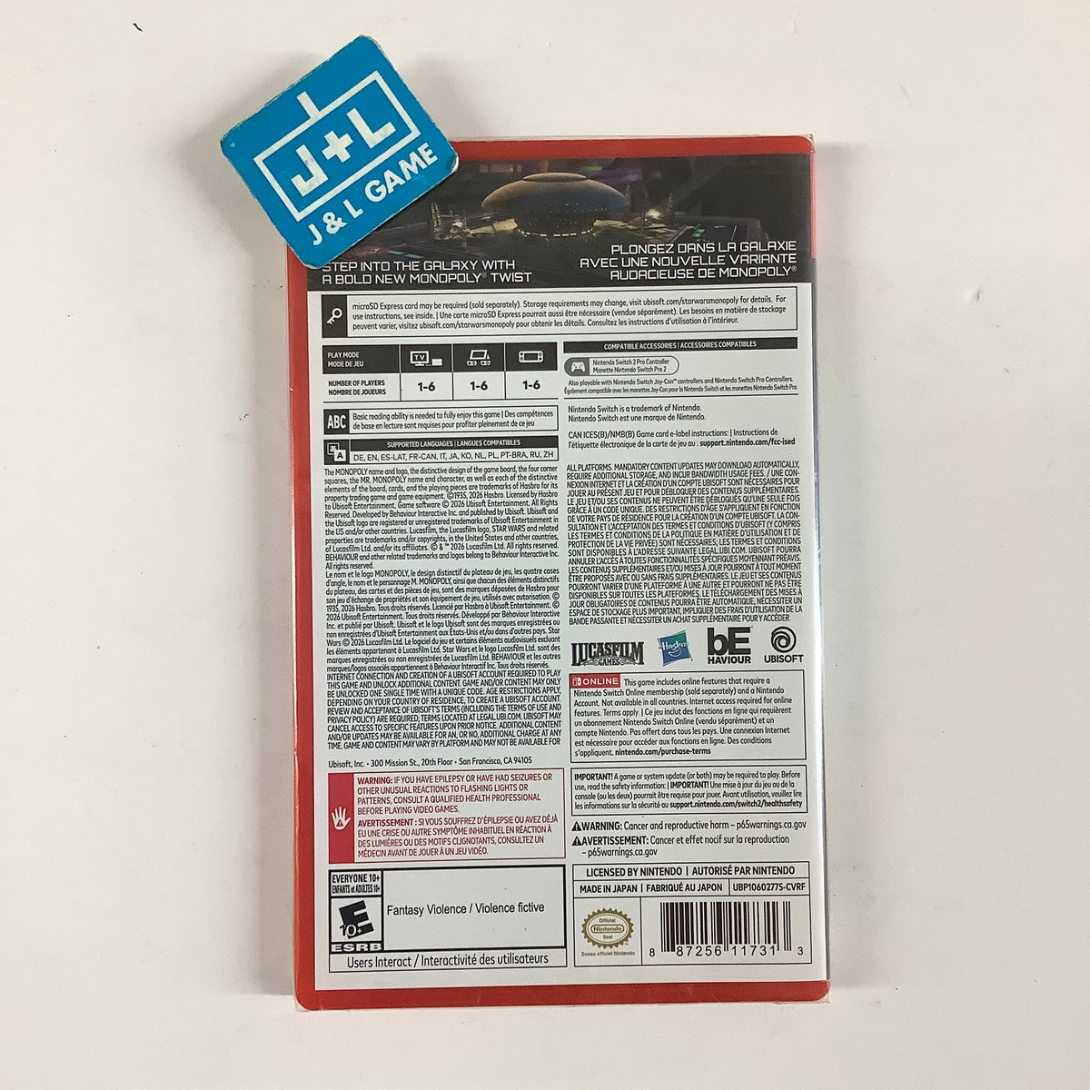 Monopoly Star Wars Heroes vs. Villains - (NS2) Nintendo Switch 2
