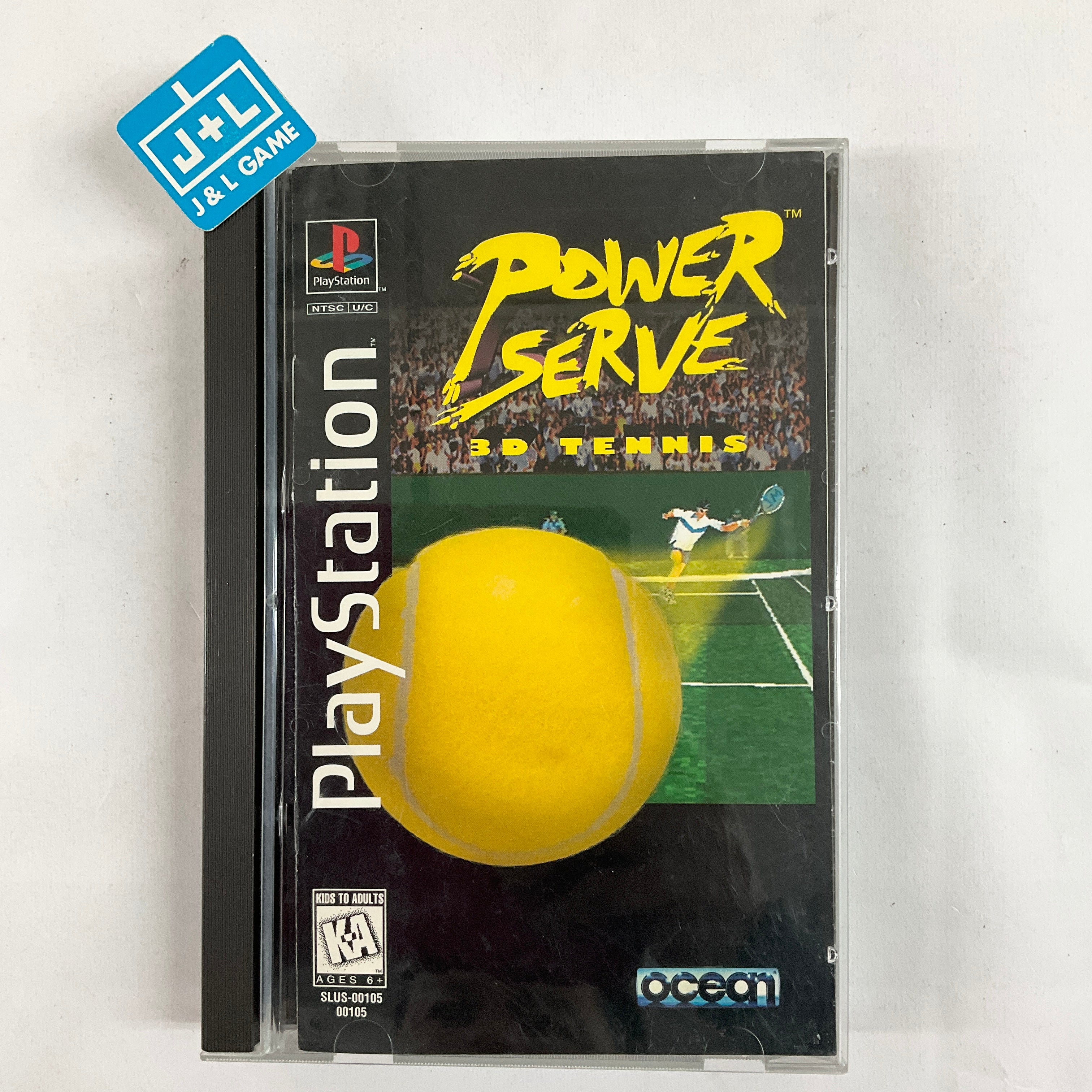 Power Serve 3D Tennis (Long Box) - (PS1) PlayStation 1 [Pre-Owned] Video Games Ocean