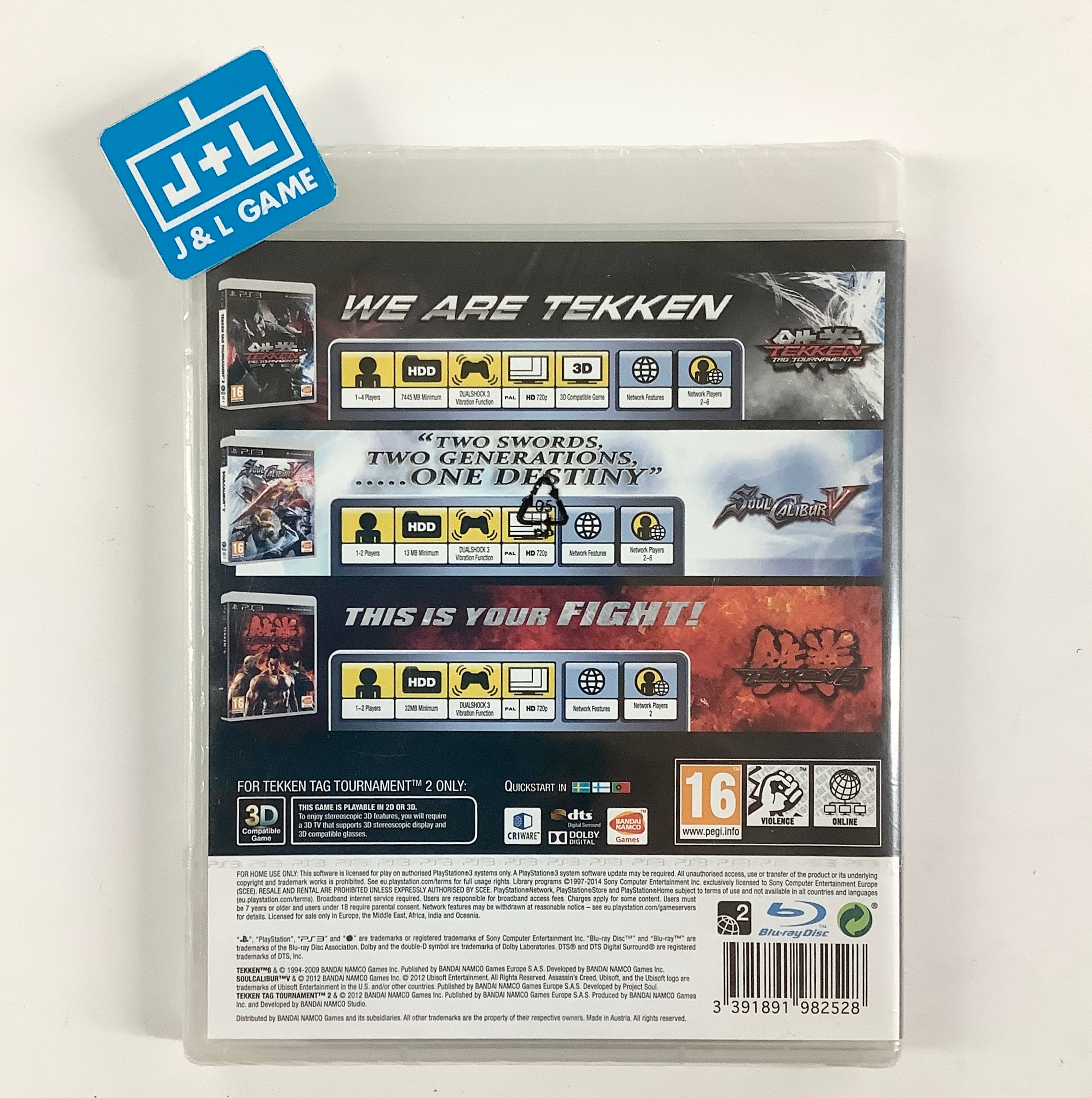 Fighting Edition: Tekken 6/Tekken Tag Tournament 2 and Soul Calibur V - (PS3) PlayStation 3 (Europe Import)