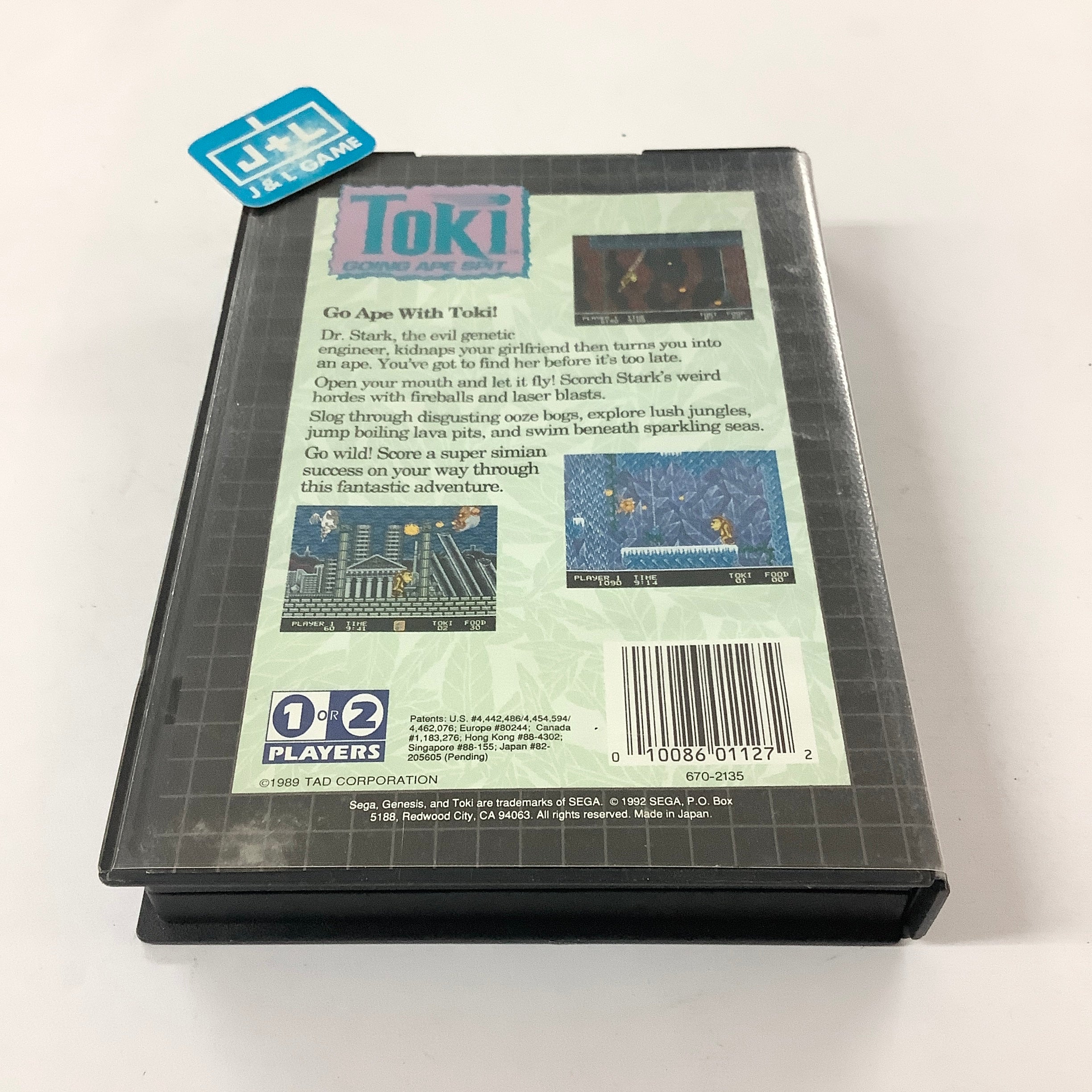 Toki: Going Ape Spit - (SG) SEGA Genesis [Pre-Owned] | J&L Game