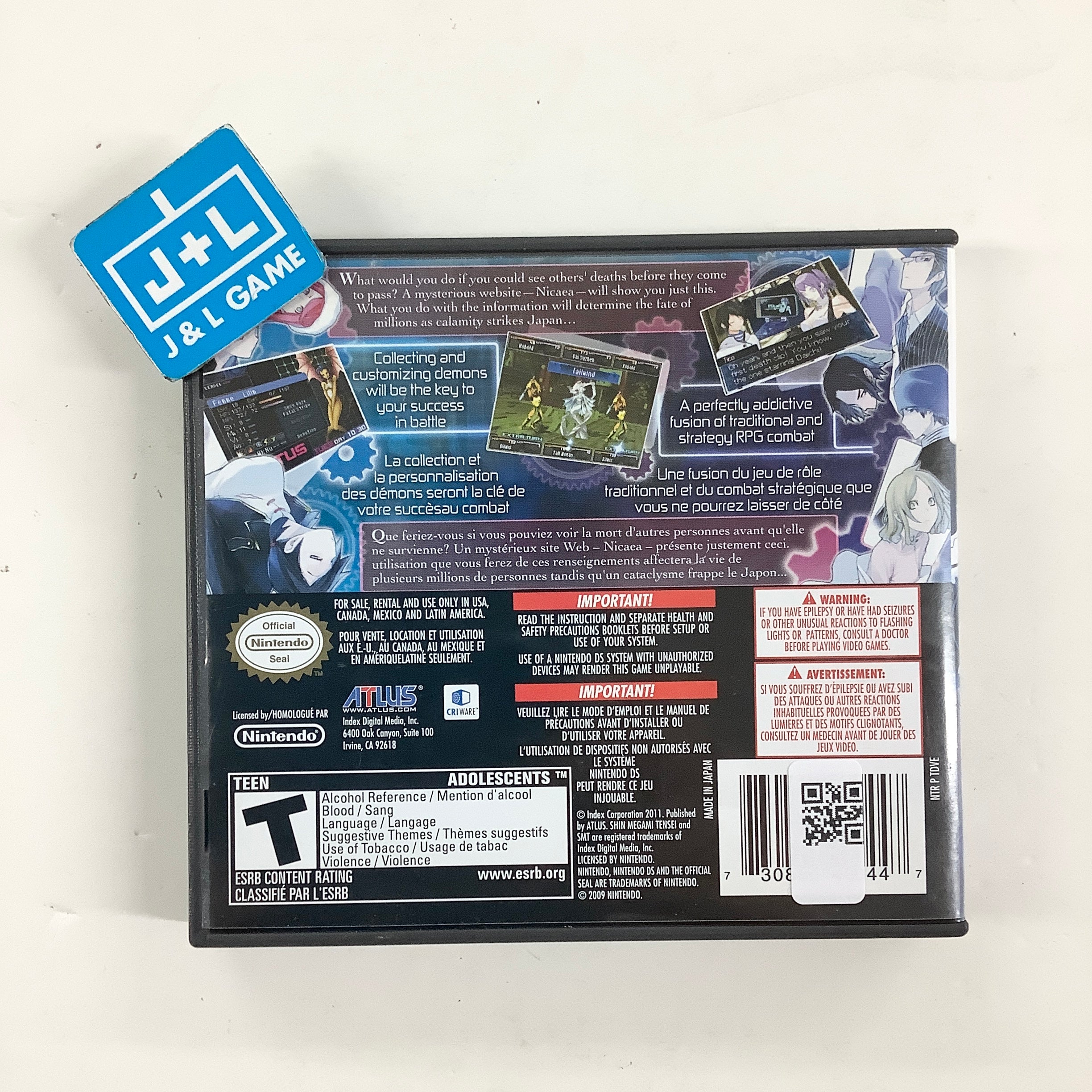 Shin Megami Tensei: Devil Survivor 2 - (NDS) Nintendo DS [Pre-Owned] Video Games Atlus