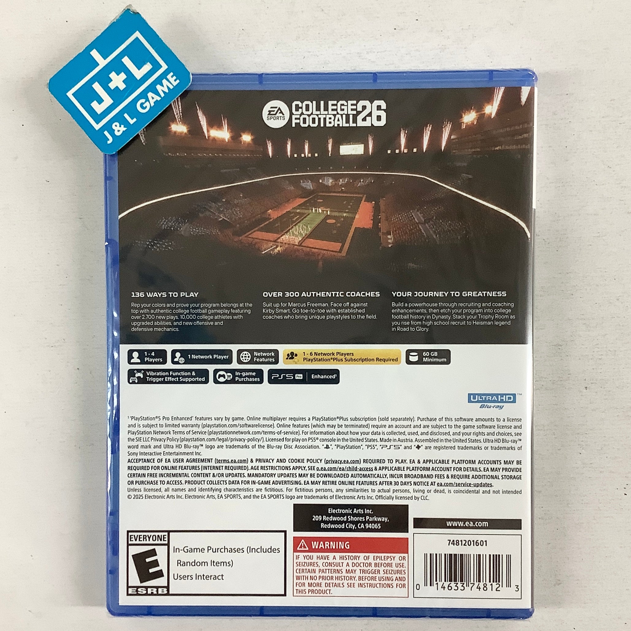 College Football 26 - (PS5) PlayStation 5 Video Games Electronic Arts