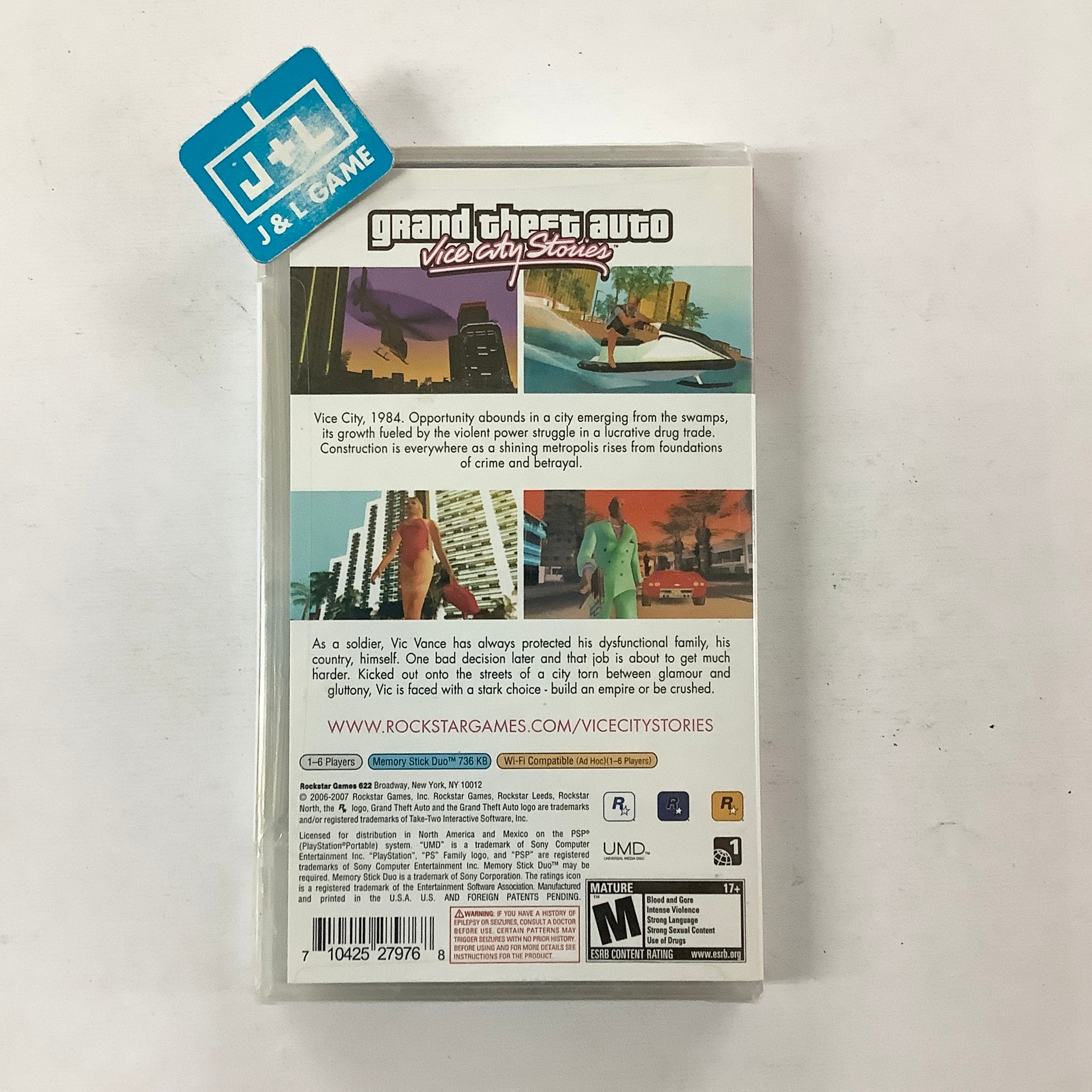 Grand Theft Auto: Vice City Stories ( Greatest Hits ) - SONY PSP Video Games Rockstar Games   