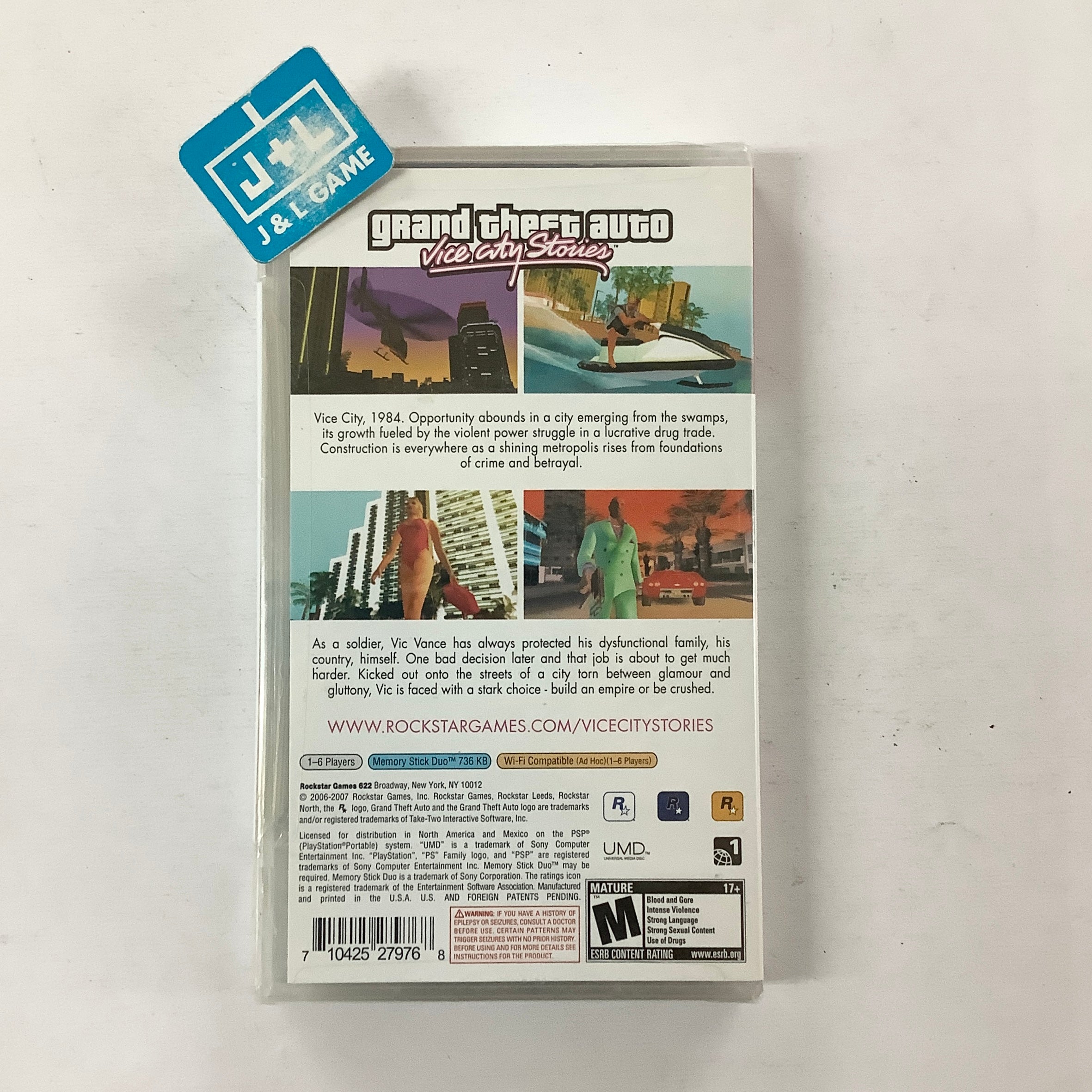 Grand Theft Auto: Vice City Stories (Greatest Hits) - SONY PSP Video Games Rockstar Games   