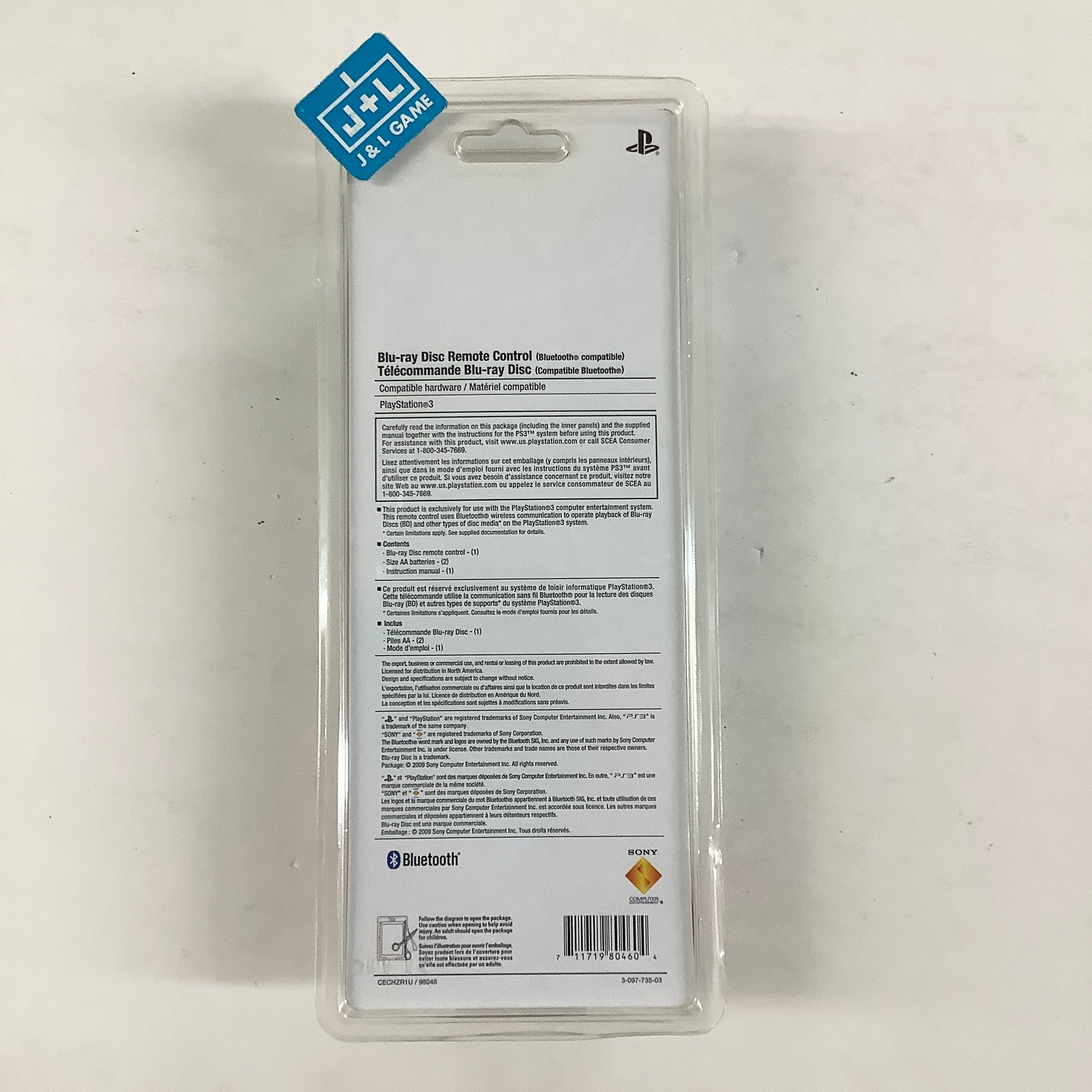 Sony Blu-Ray Disc Remote Control - (PS3) PlayStation 3