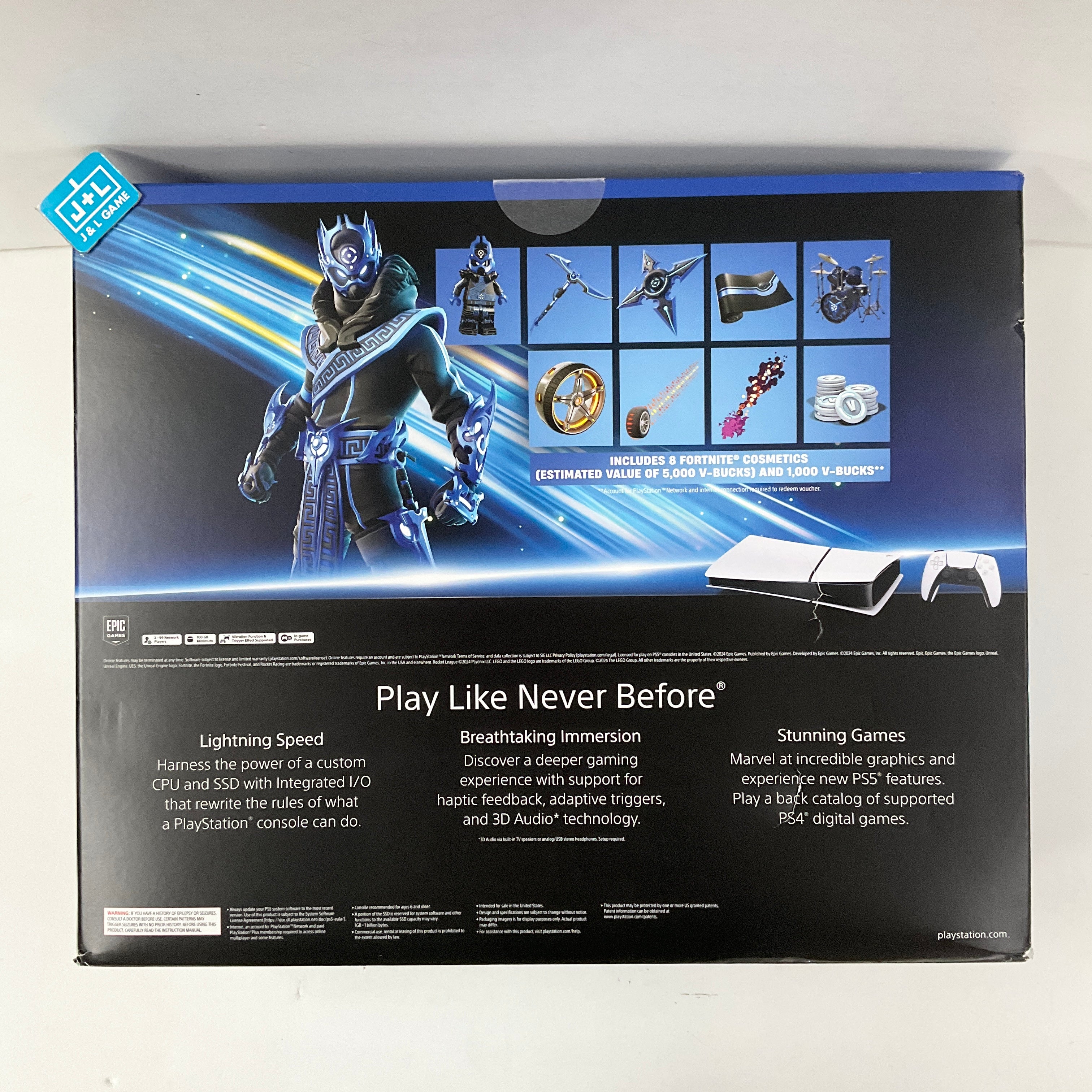 SONY PlayStation 5 Digital Edition Console (Fortnite Cobalt Star Disc Edition) (Model CFI-2015) - (PS5) PlayStation 5 CONSOLE PlayStation