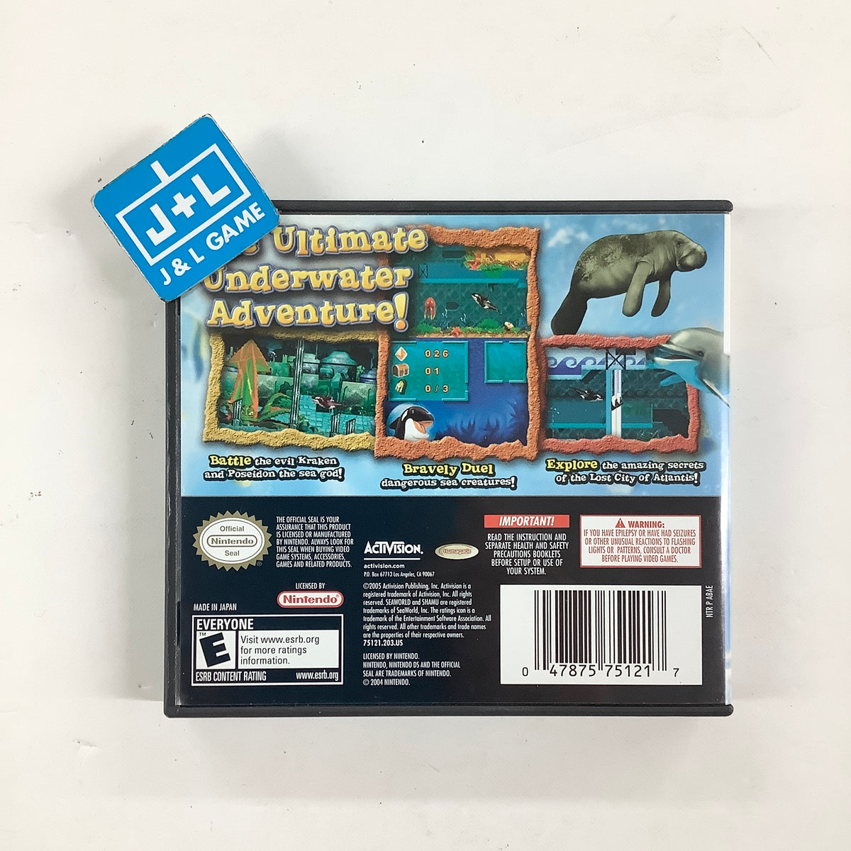 Sea World: Shamu's Deep Sea Adventures - (NDS) Nintendo DS [Pre-Owned] Video Games Activision