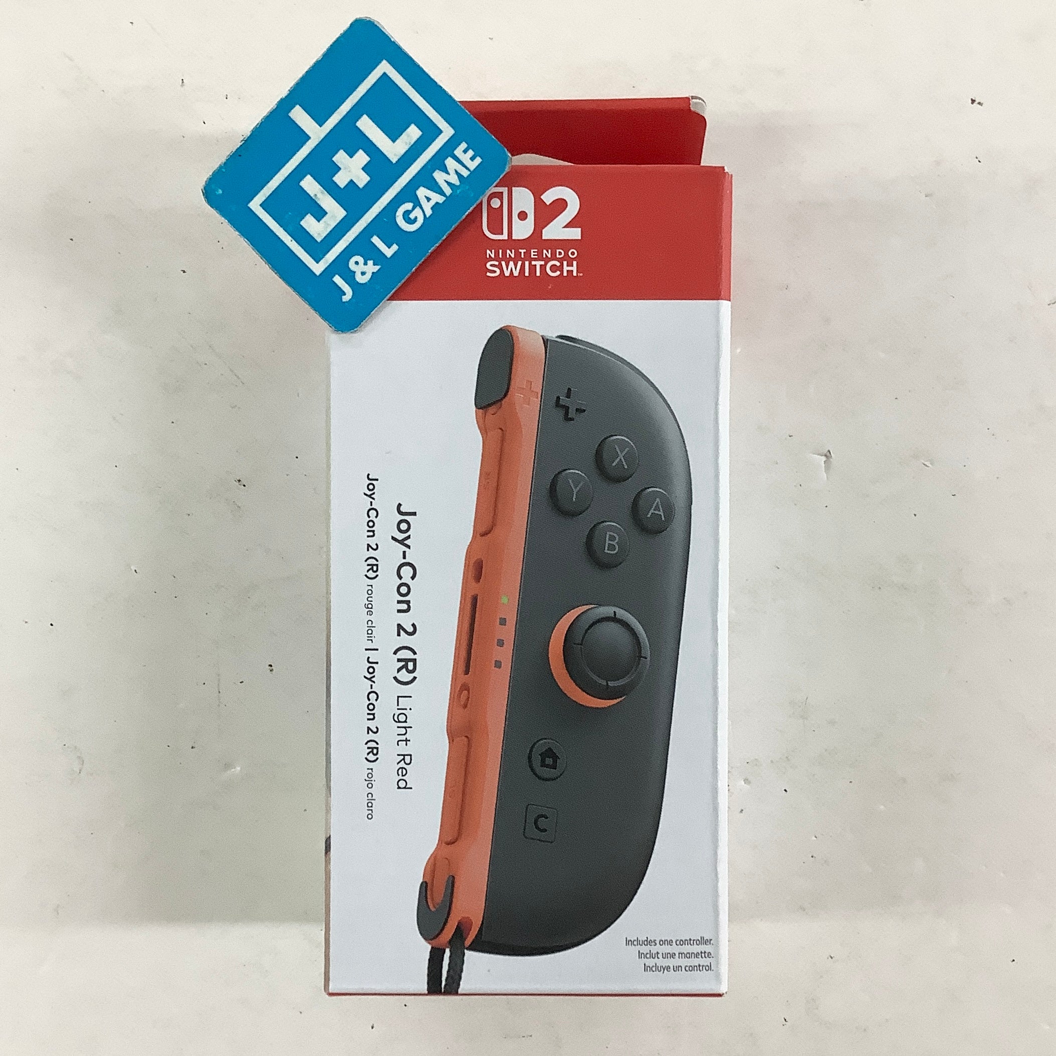 Nintendo Switch Joy-Con 2 (R) Light Red - (NS2) Nintendo Switch 2 ACCESSORIES Nintendo