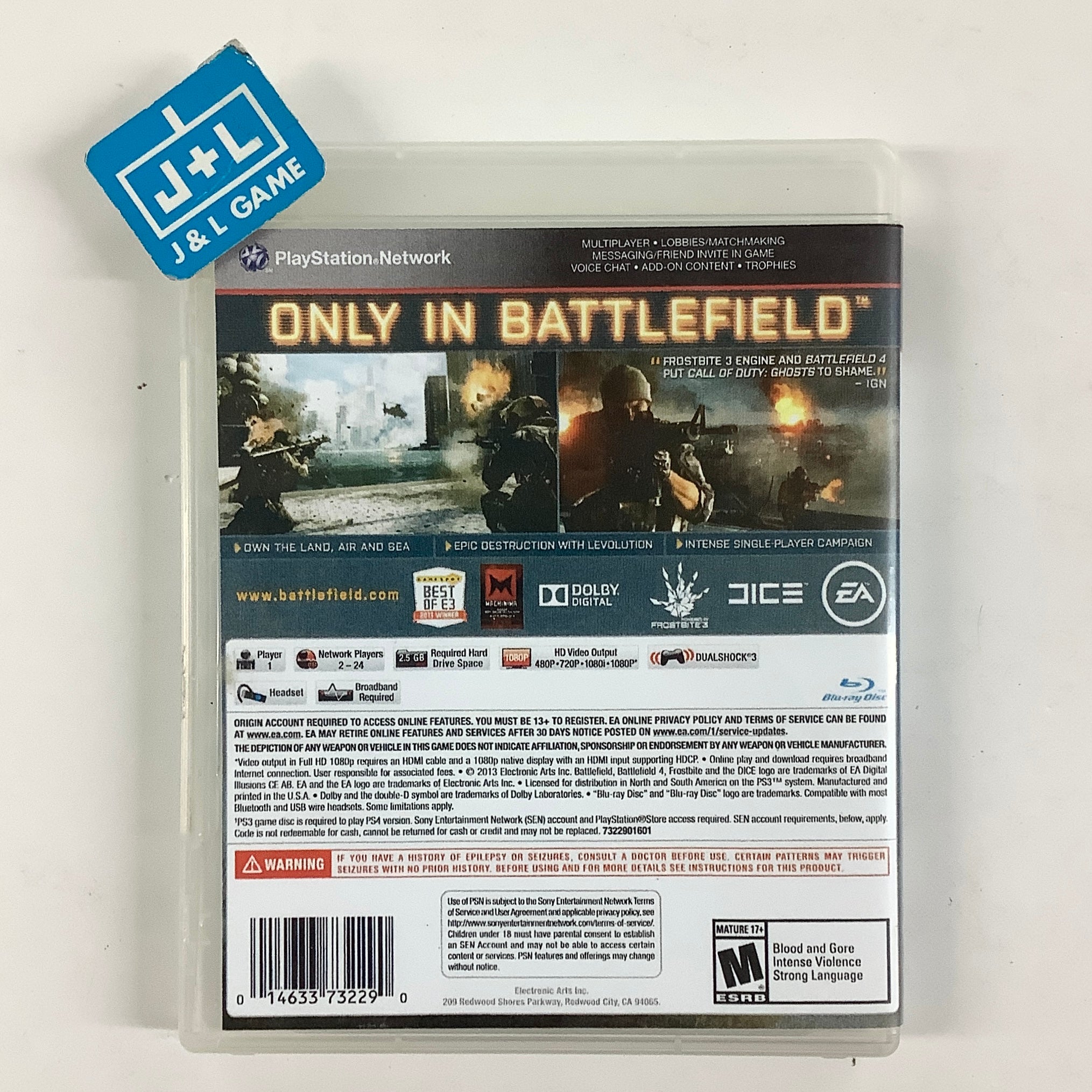 Battlefield 4 - (PS3) PlayStation 3 [Pre-Owned]