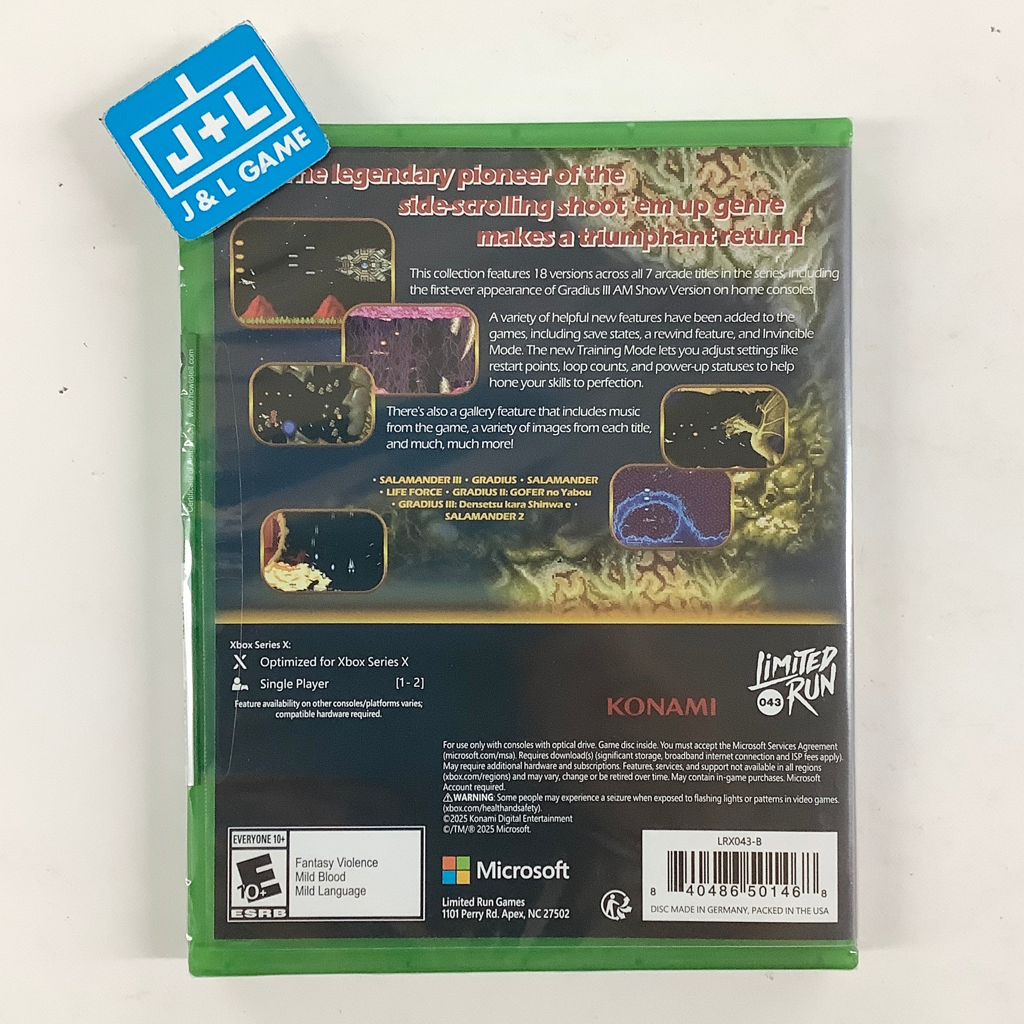 Gradius Origins (Gradius 3 Cover Art) (Limited Run Games #043) - (XSX) Xbox Series X Video Games Limited Run