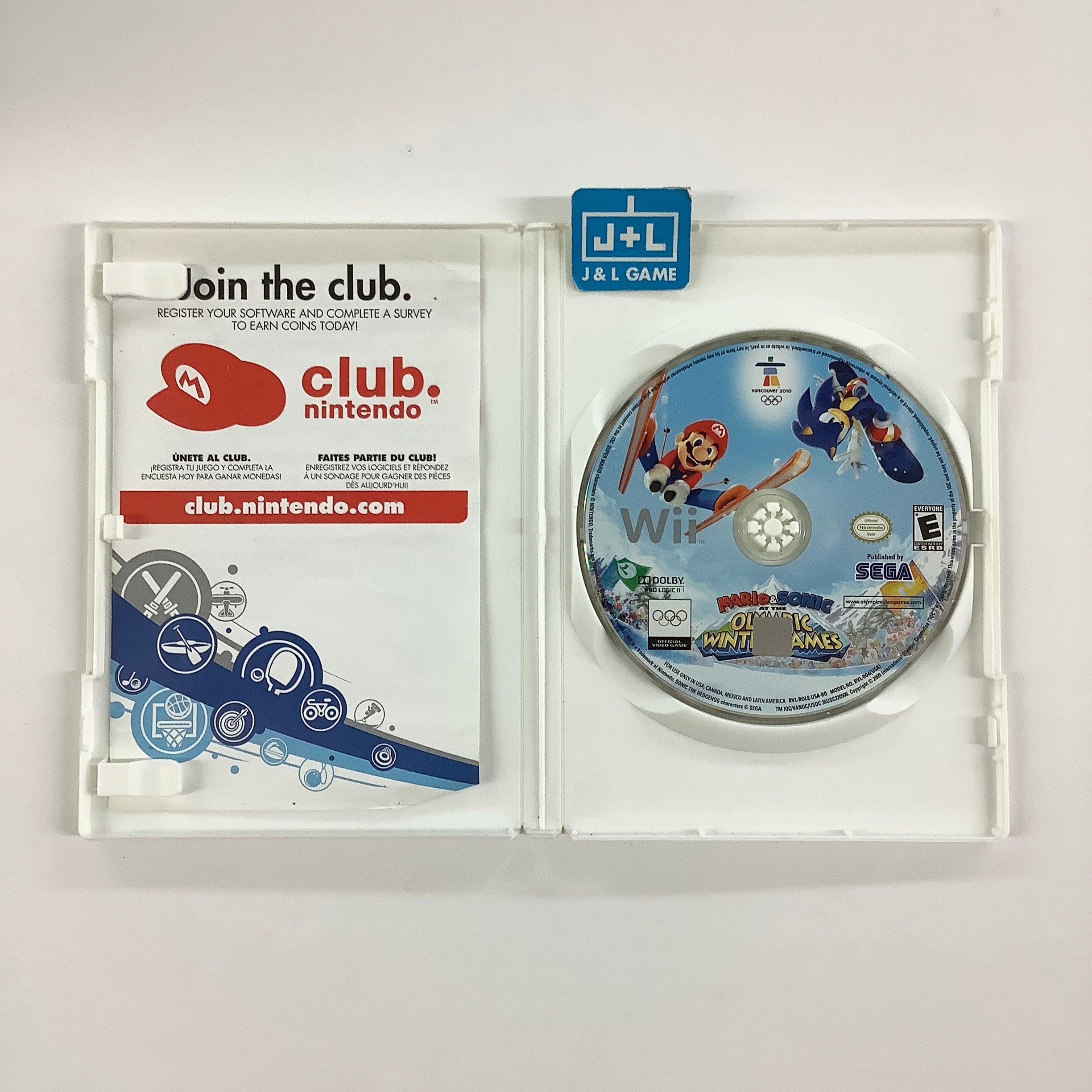 Mario & Sonic at the Olympic Winter Games - Nintendo Wii [Pre-Owned] Video Games Sega