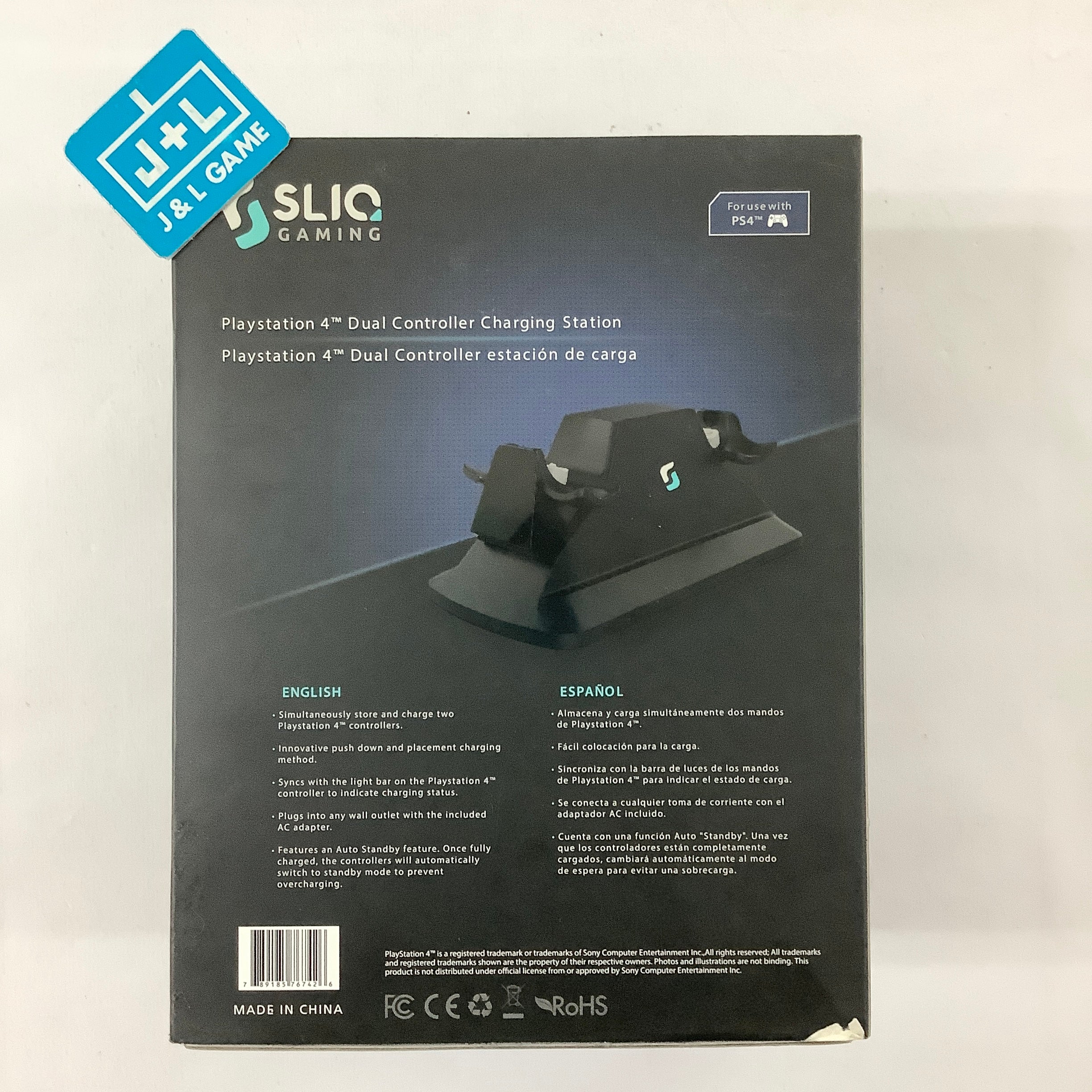 Sliq Gaming PlayStation 4 Dual Controller Charging Station - (PS4) PlayStation 4 Accessories Sliq Gaming