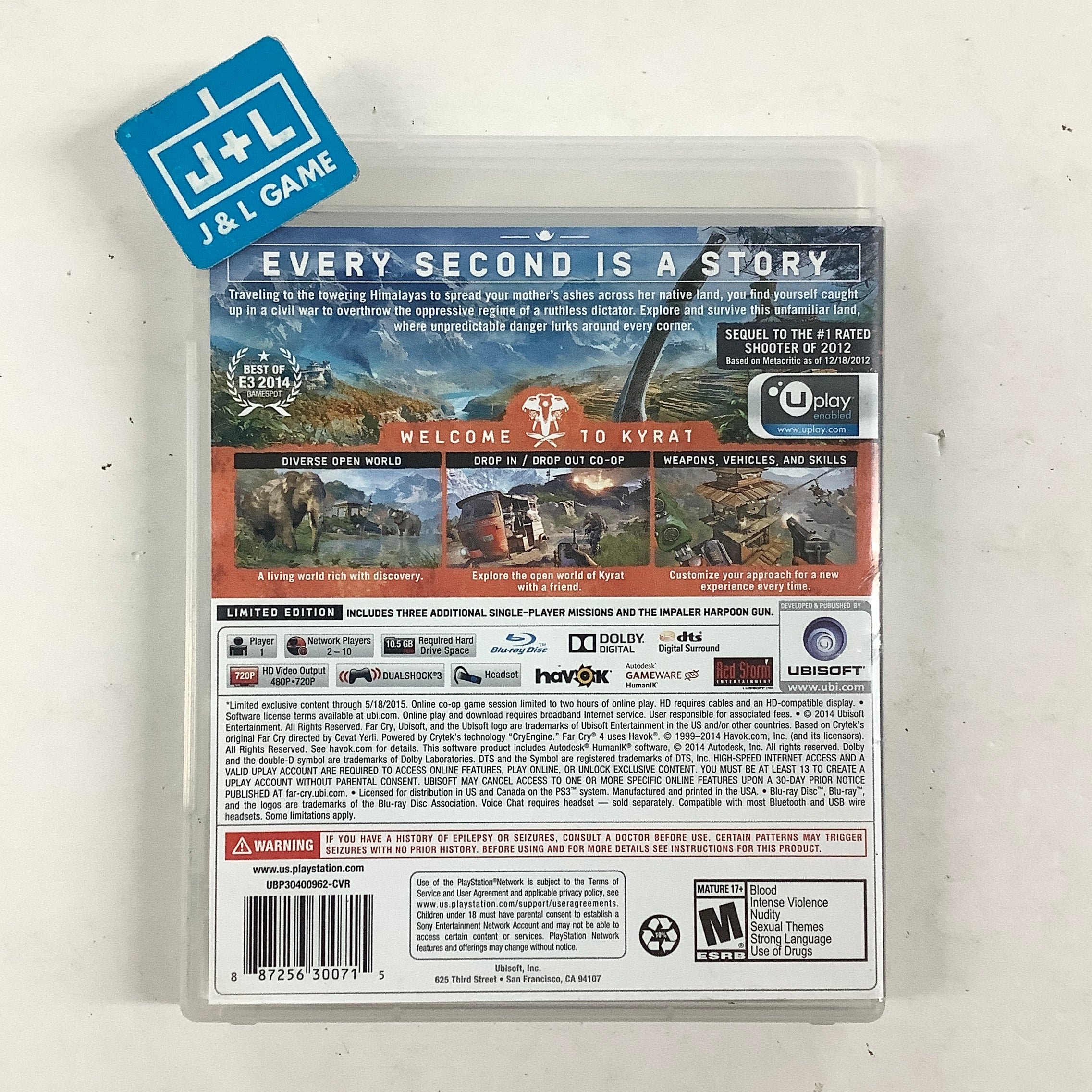 Far Cry 4 (Limited Edition) - (PS3) PlayStation 3 [Pre-Owned] Video Games Ubisoft