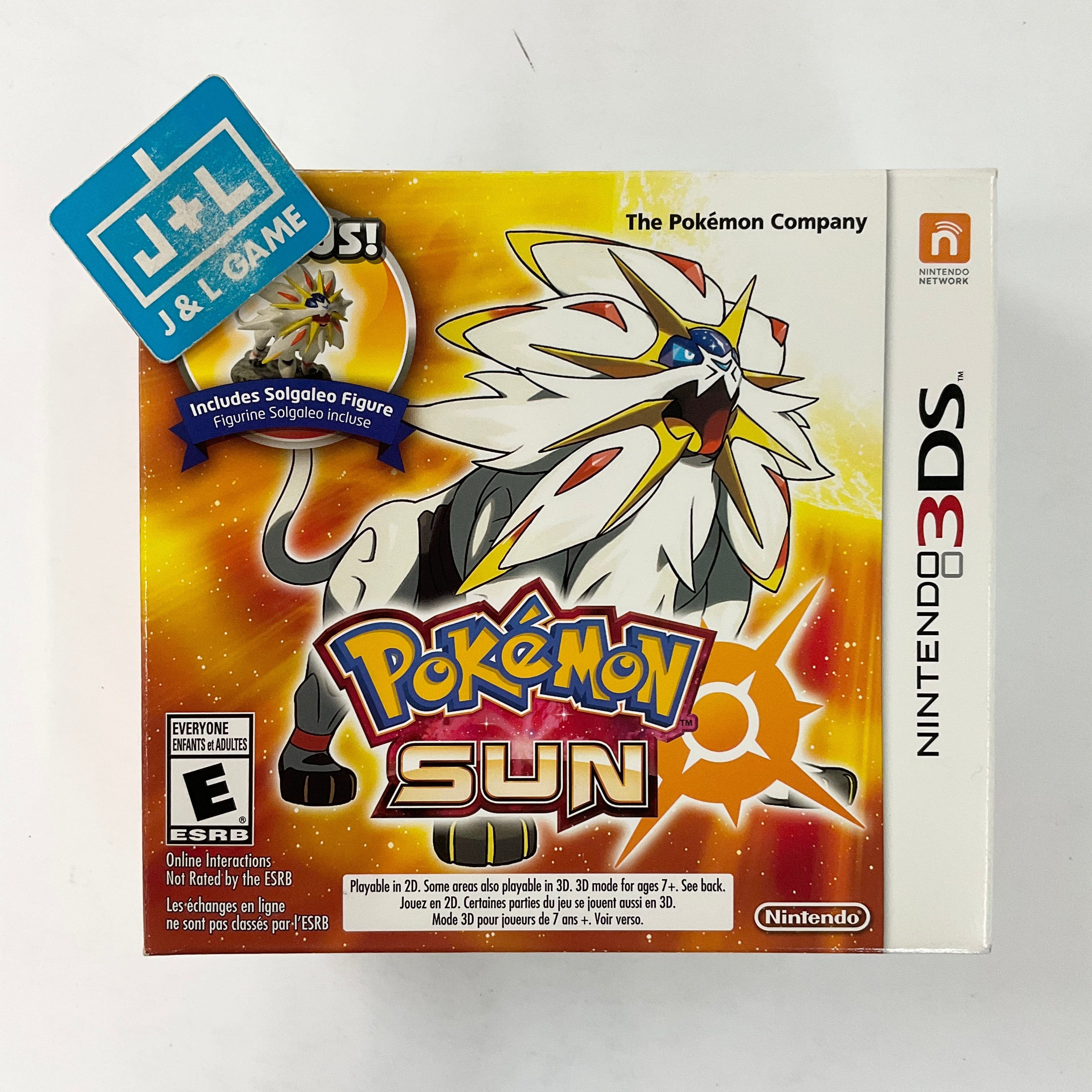 Pokemon Sun (Bonus Solgaleo Figure) - Nintendo 3DS Video Games Nintendo   