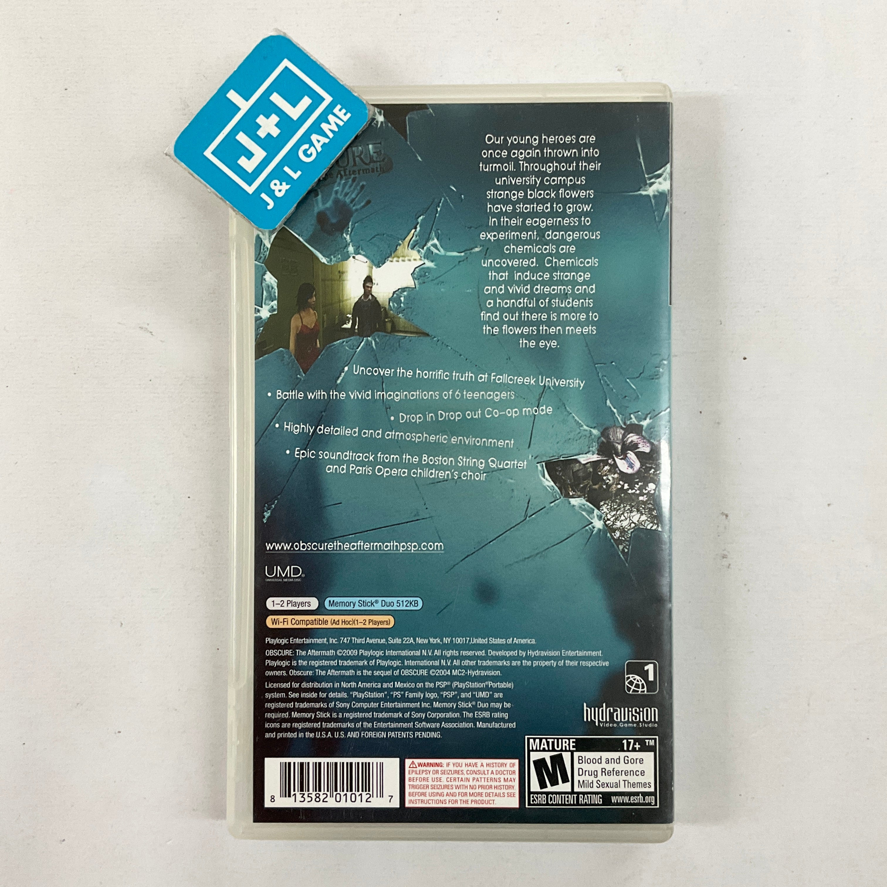 Obscure: The Aftermath - Sony PSP [Pre-Owned] Video Games Playlogic