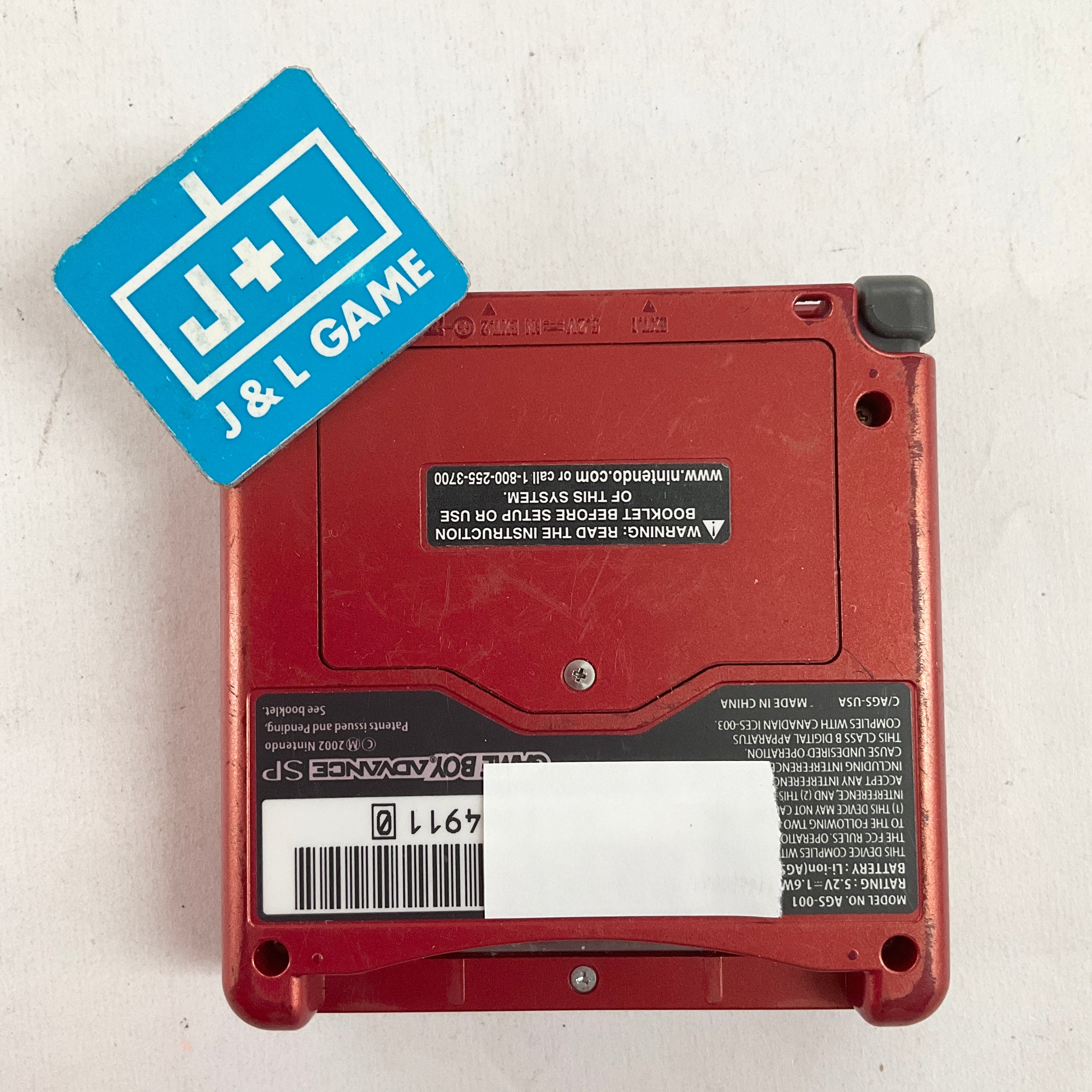 Nintendo Game Boy Advance SP Console AGS-001 (Red) - (GBA) Game Boy Advance SP [Pre-Owned] CONSOLE Nintendo