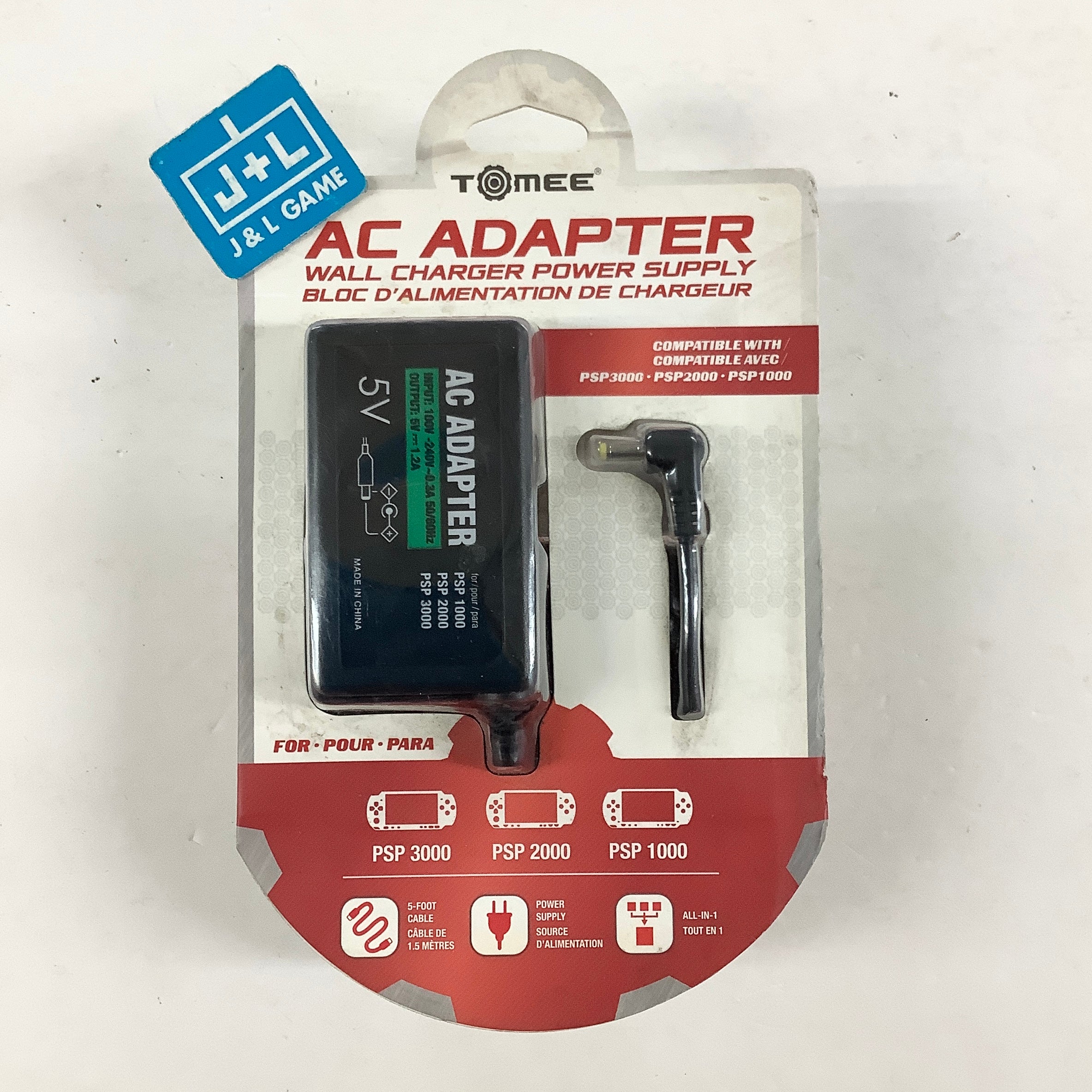 Tomee PSP AC Adapter (Bulk Packaging) - Sony PSP Video Games SONY