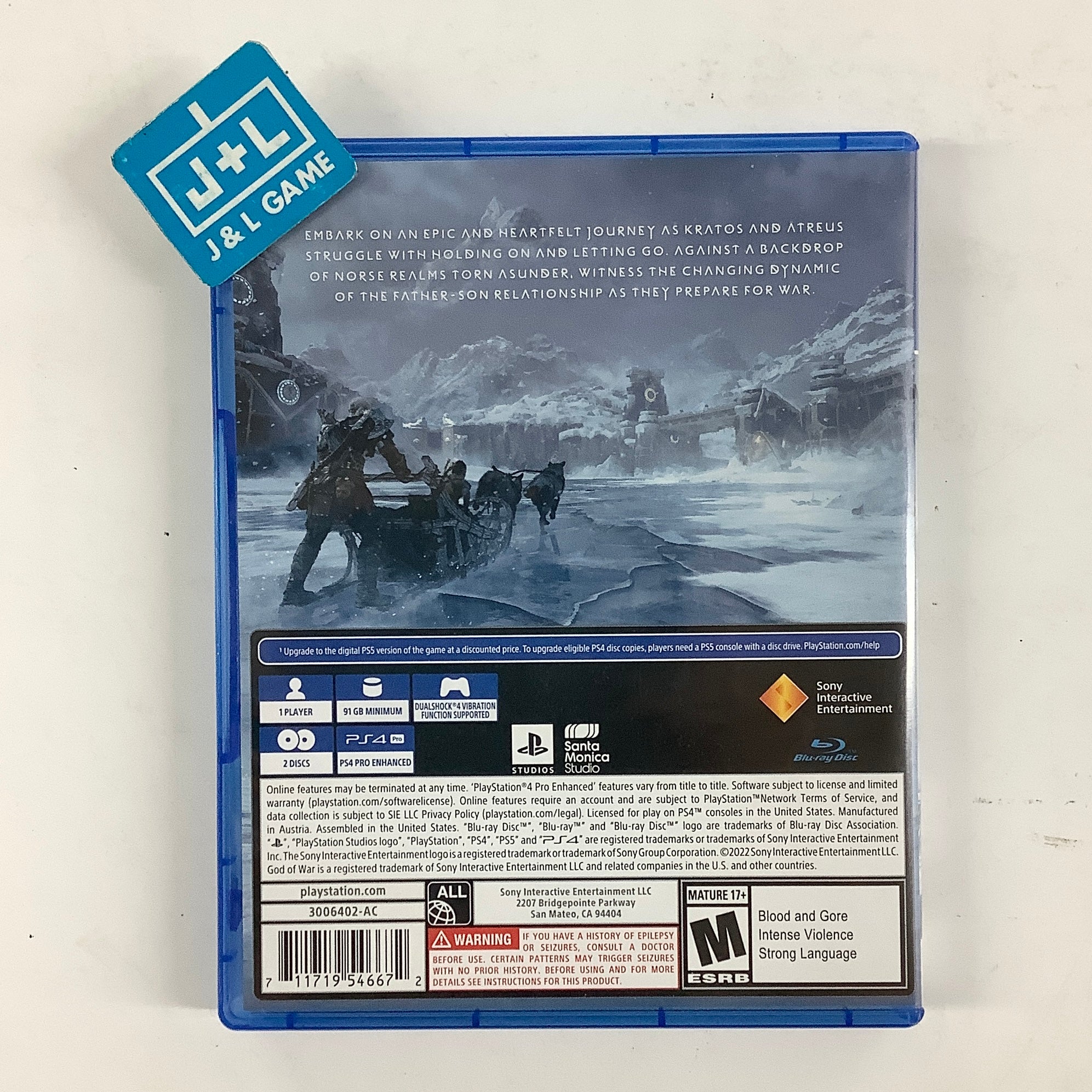 God of War Ragnarök - (PS4) PlayStation 4 [Pre-Owned] Video Games PlayStation