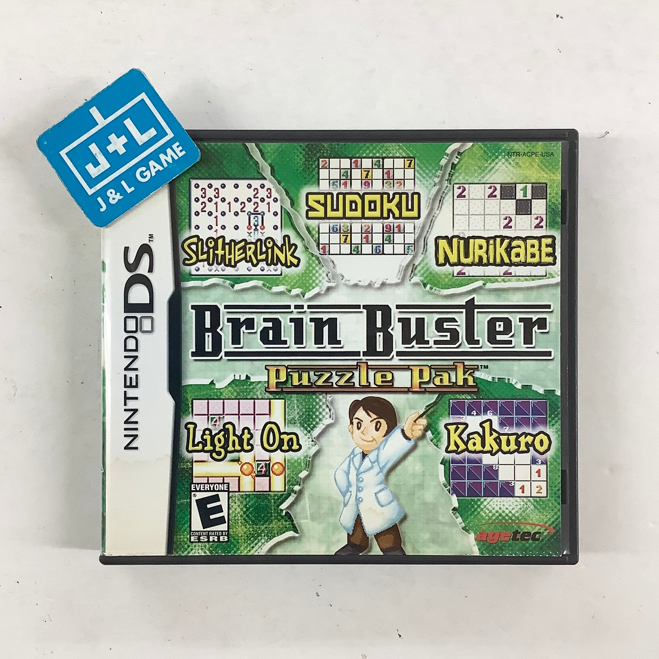 Brain Buster: Puzzle Pak - (NDS) Nintendo DS [Pre-Owned] Video Games Agetec