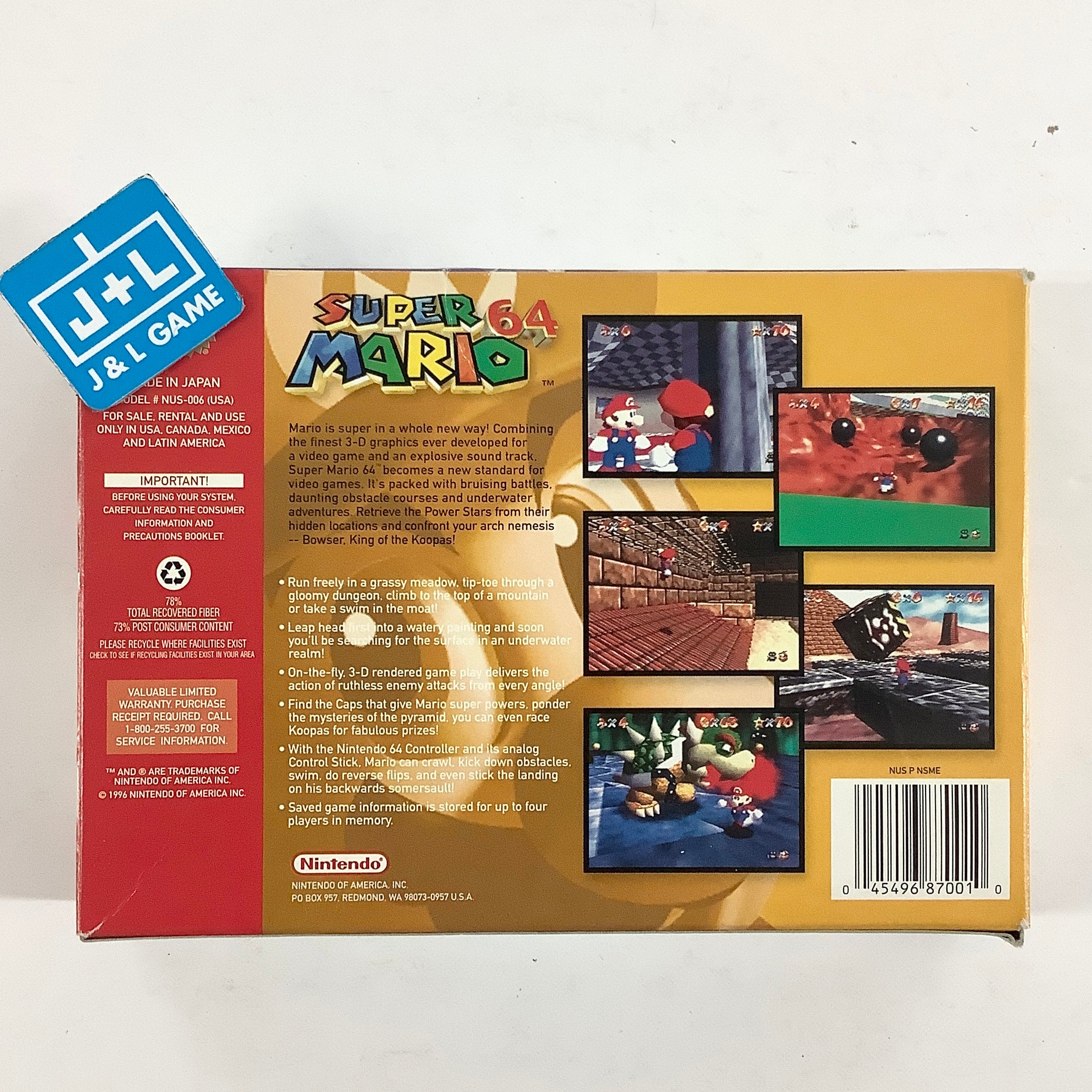 Super Mario 64 - (N64) Nintendo 64 [Pre-Owned] Video Games Nintendo