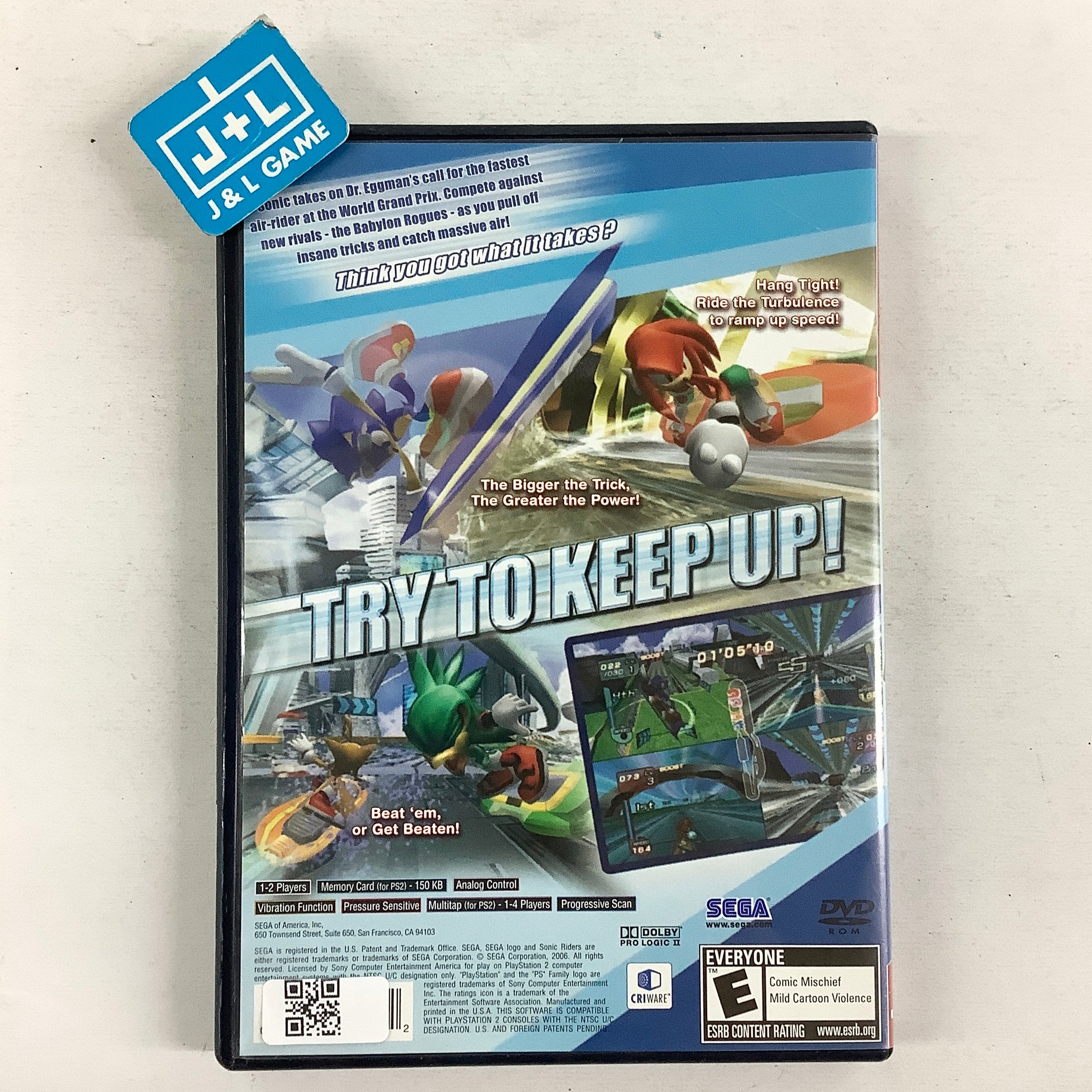 Sonic Riders (Greatest Hits) - (PS2) PlayStation 2 [Pre-Owned] Video Games Sega
