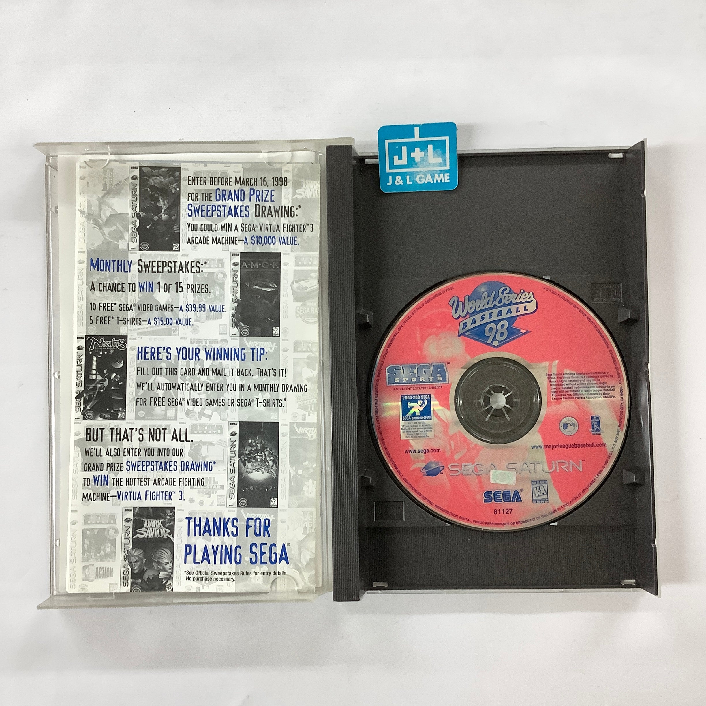 World Series Baseball '98 - (SS) SEGA Saturn [Pre-Owned] Video Games Sega   