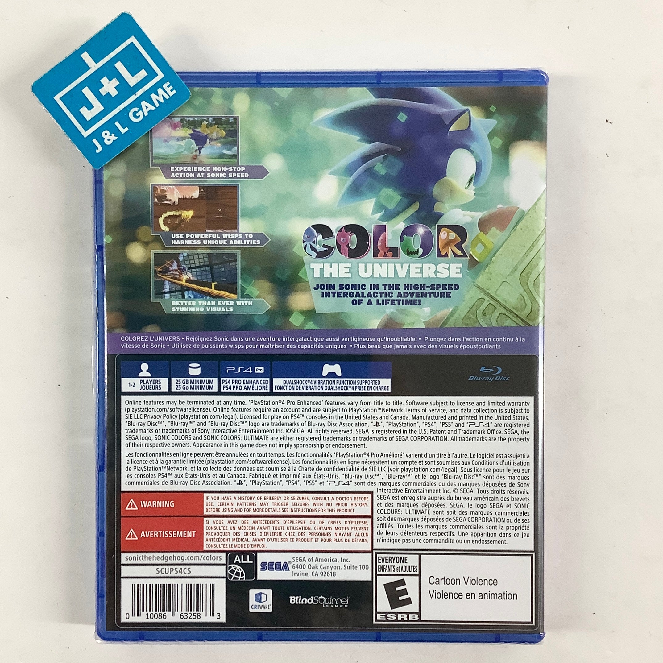 Sonic Colors Ultimate - (PS4) PlayStation 4 Video Games SEGA