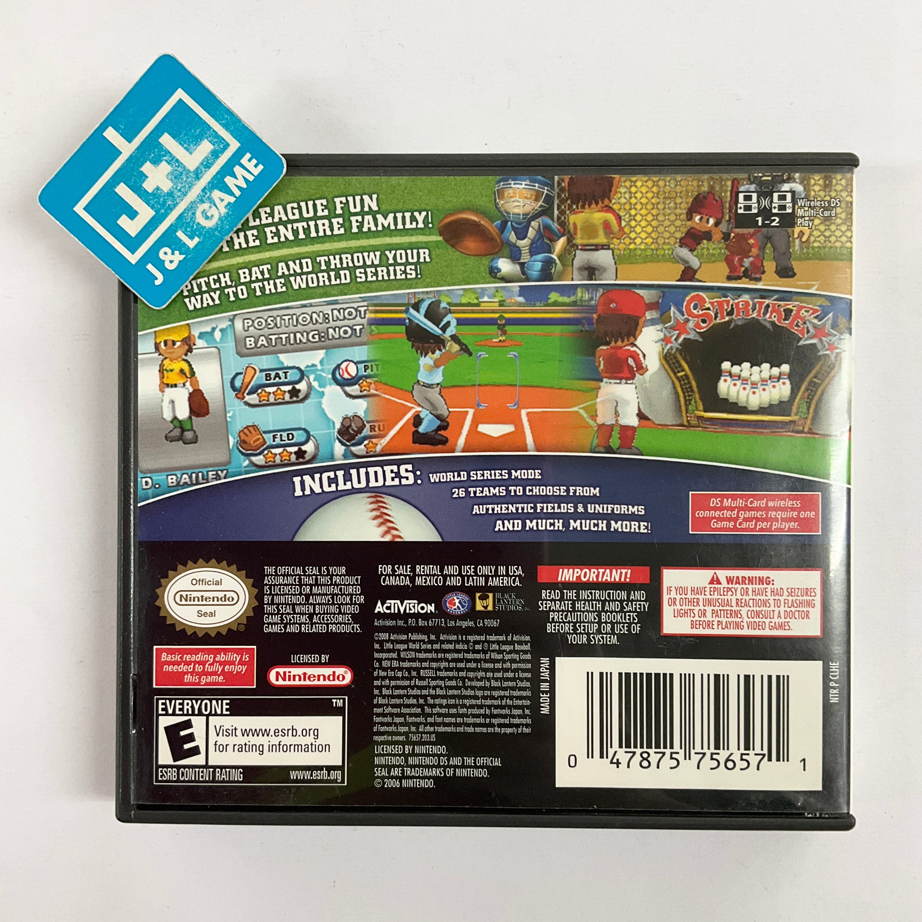 Little League World Series Baseball 2008 - (NDS) Nintendo DS [Pre-Owned] Video Games ACTIVISION   