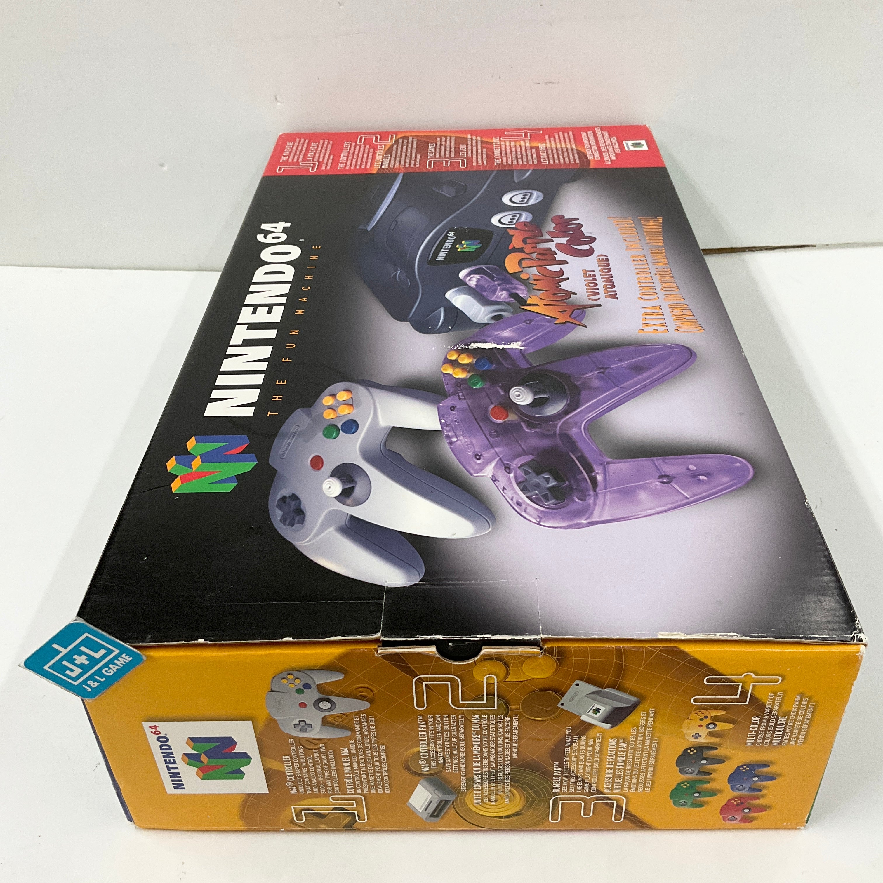 Nintendo 64 Hardware Console (Black w/ Atomic Purple Controller) - (N64) Nintendo 64 [Pre-Owned] Consoles Nintendo
