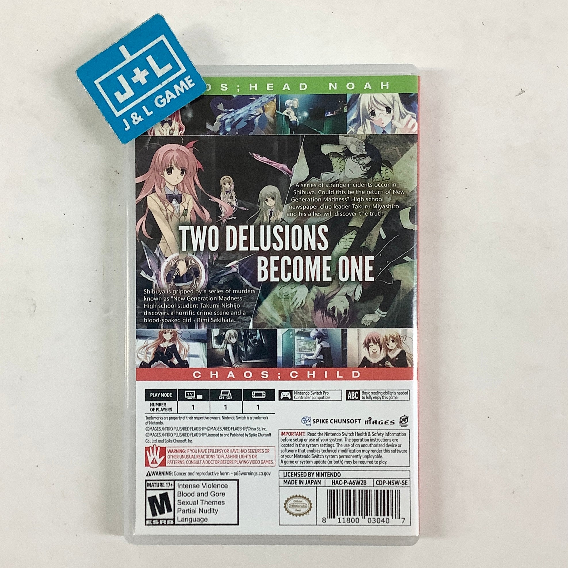 Chaos;Head Noah / Chaos;Child Double Pack - (NSW) Nintendo Switch [Pre-Owned] Video Games Spike Chunsoft