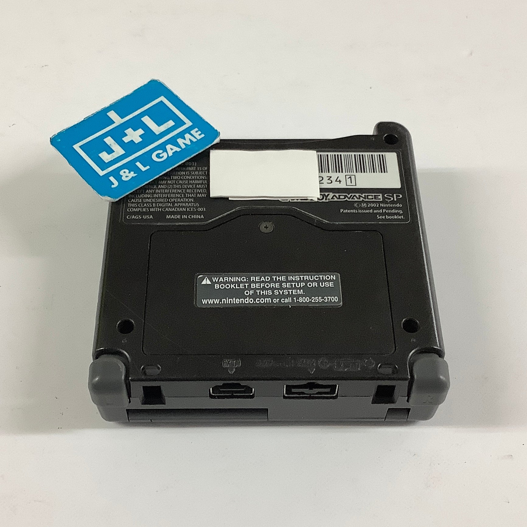 Nintendo Game Boy Advance SP Console AGS-001 (Onyx Black) - (GBA) Game Boy Advance SP [Pre-Owned]